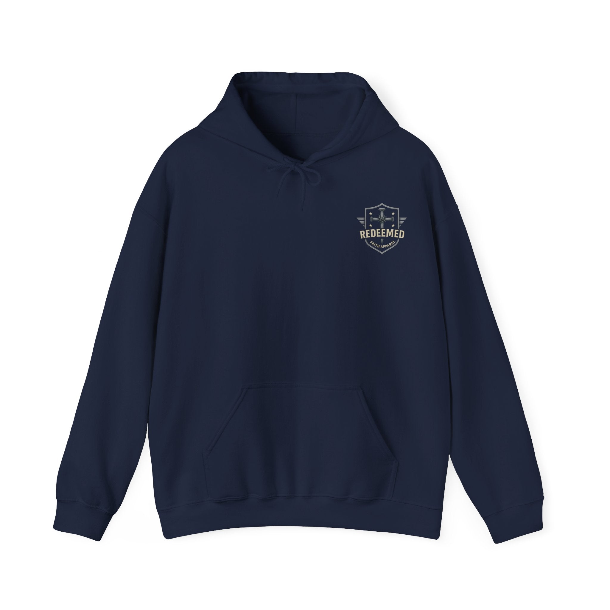 Christian Dad Shield Hoodie, Smart Brave Warrior Wise Father Pullover, Man of God Dad Hoodie, Christian Father Gift, Redeemed Faith Apparel