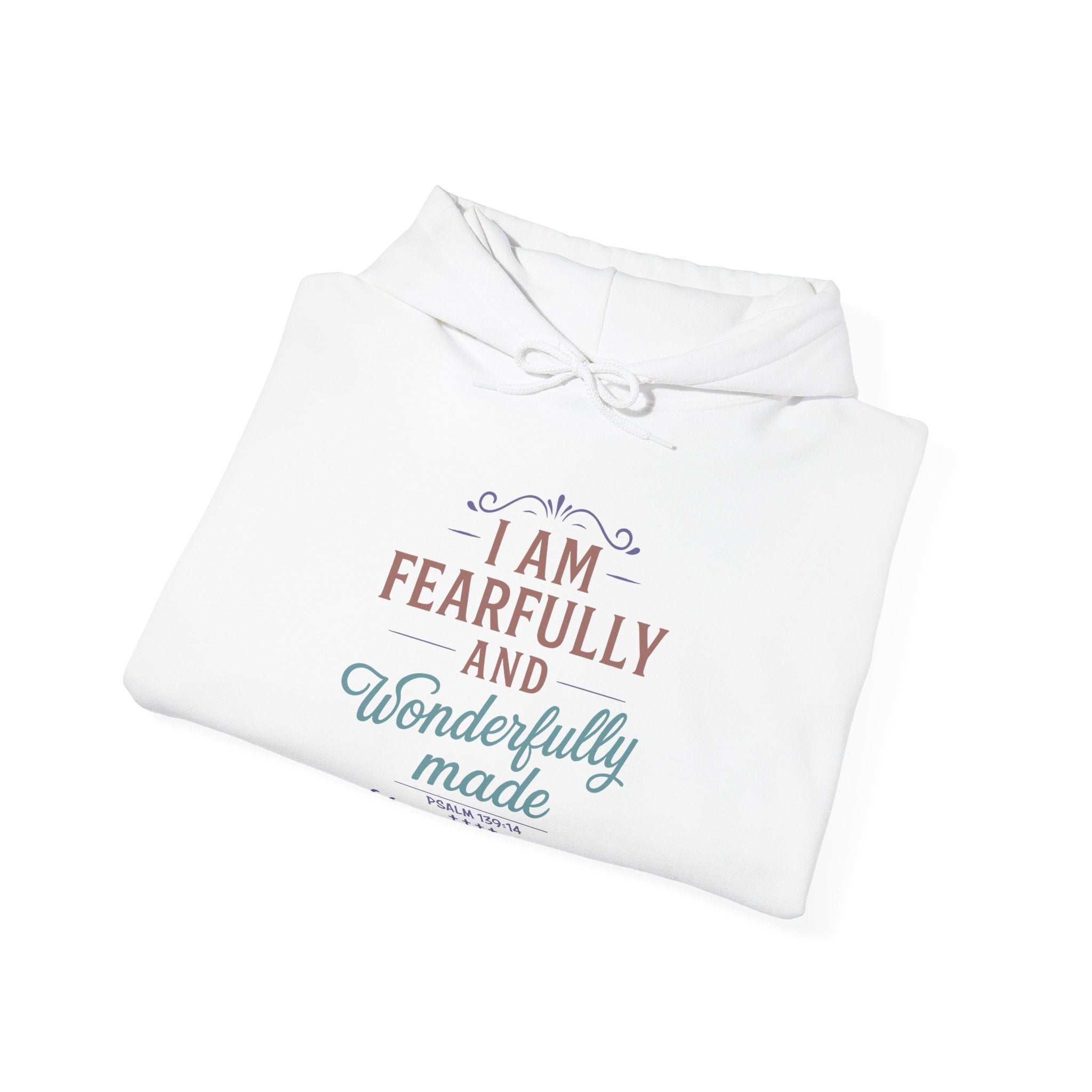 Fearfully and Wonderfully Made Hoodie, Psalm 139 14 Christian Hoodie, Inspirational Faith Hoodie, Gifts for Women, Redeemed Faith Apparel