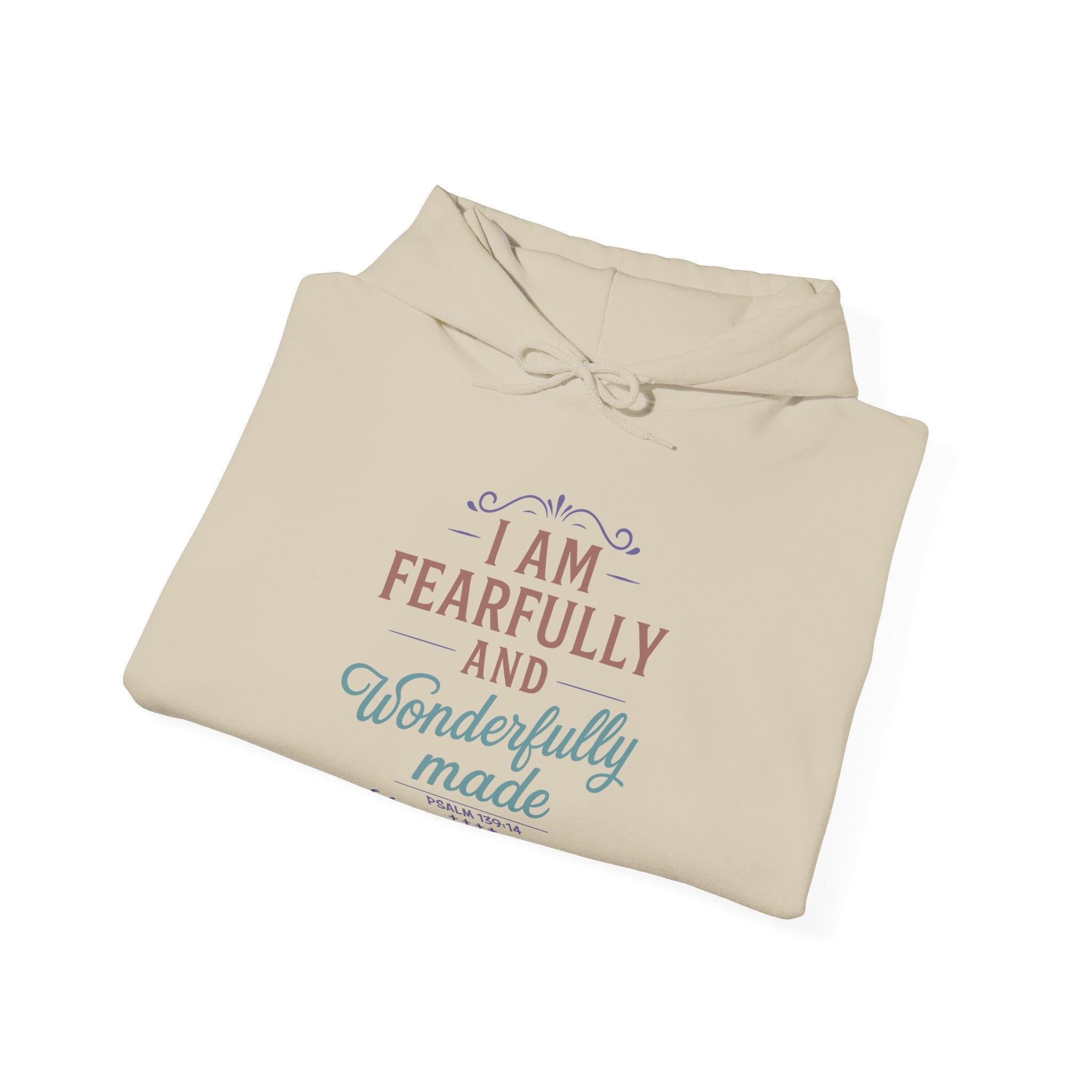 Fearfully and Wonderfully Made Hoodie, Psalm 139 14 Christian Hoodie, Inspirational Faith Hoodie, Gifts for Women, Redeemed Faith Apparel