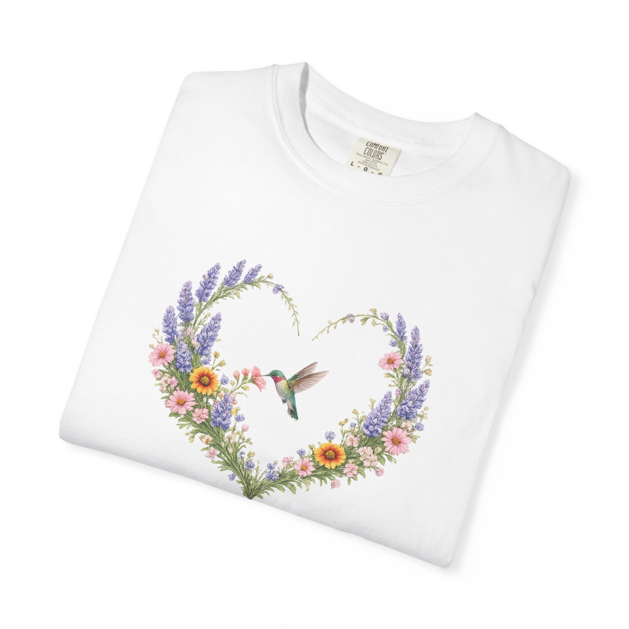 Happy Is She Who Has Believed Floral Tee, Luke 1:45 Shirt, Faith Shirt, Christian Women Gift, Wildflower Heart, Redeemed Faith Apparel