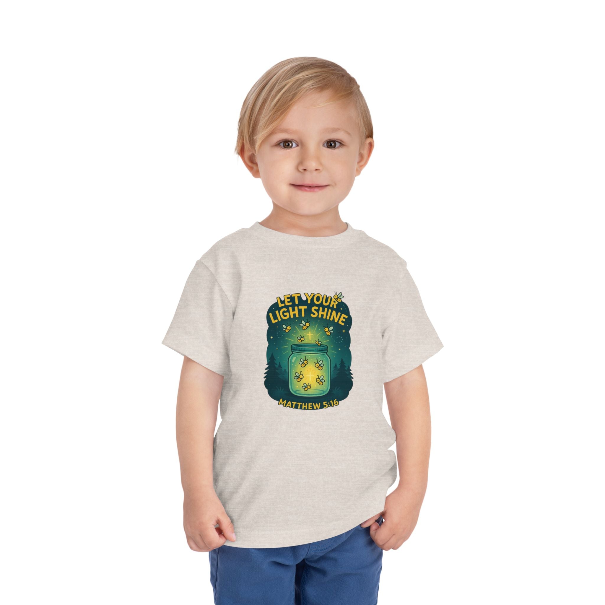 Let Your Light Shine Shirt for Toddlers, Kids Christian Shirt, Matthew 5 16 Shirt, Christian Toddler Shirt, Bible Verse Kids Gift, Redeemed Faith Apparel