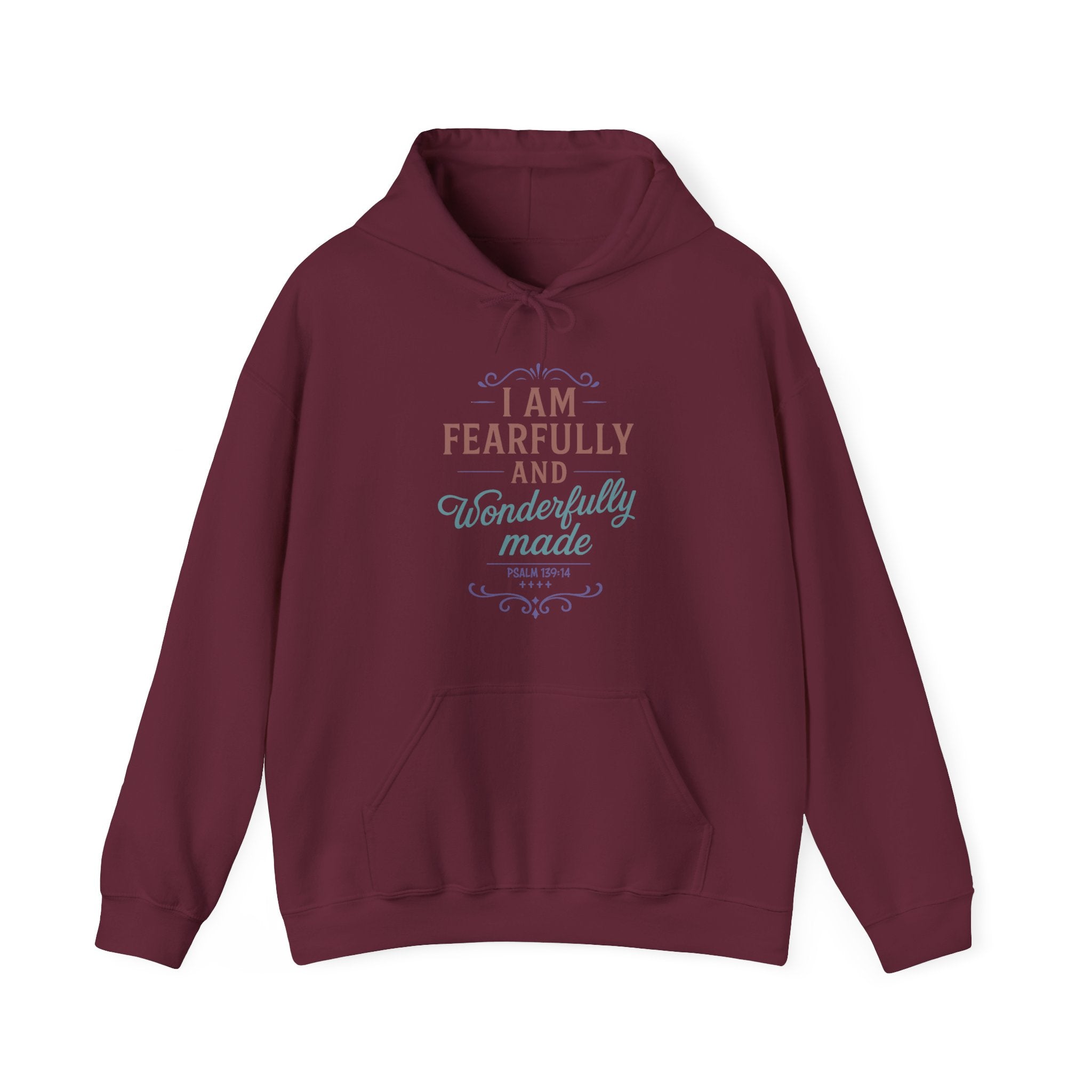 Fearfully and Wonderfully Made Hoodie, Psalm 139 14 Christian Hoodie, Inspirational Faith Hoodie, Gifts for Women, Redeemed Faith Apparel