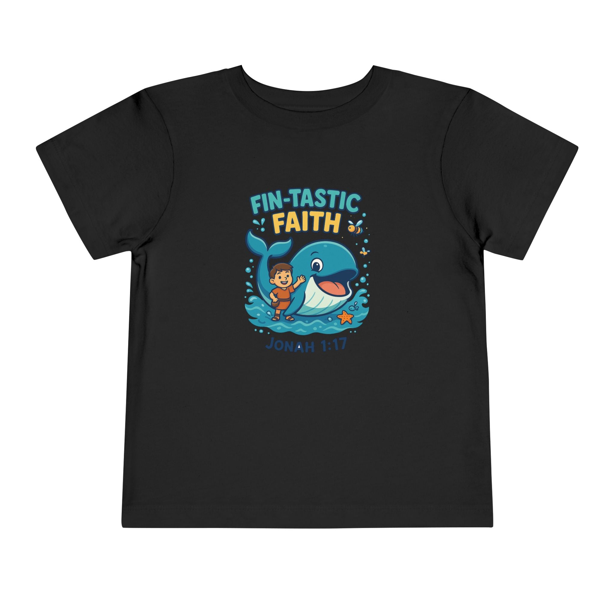 Kids Fin-Tastic Faith Shirt, Christian Kids T-Shirt, Jonah and the Whale, Bible Story Tee, Redeemed Faith Apparel