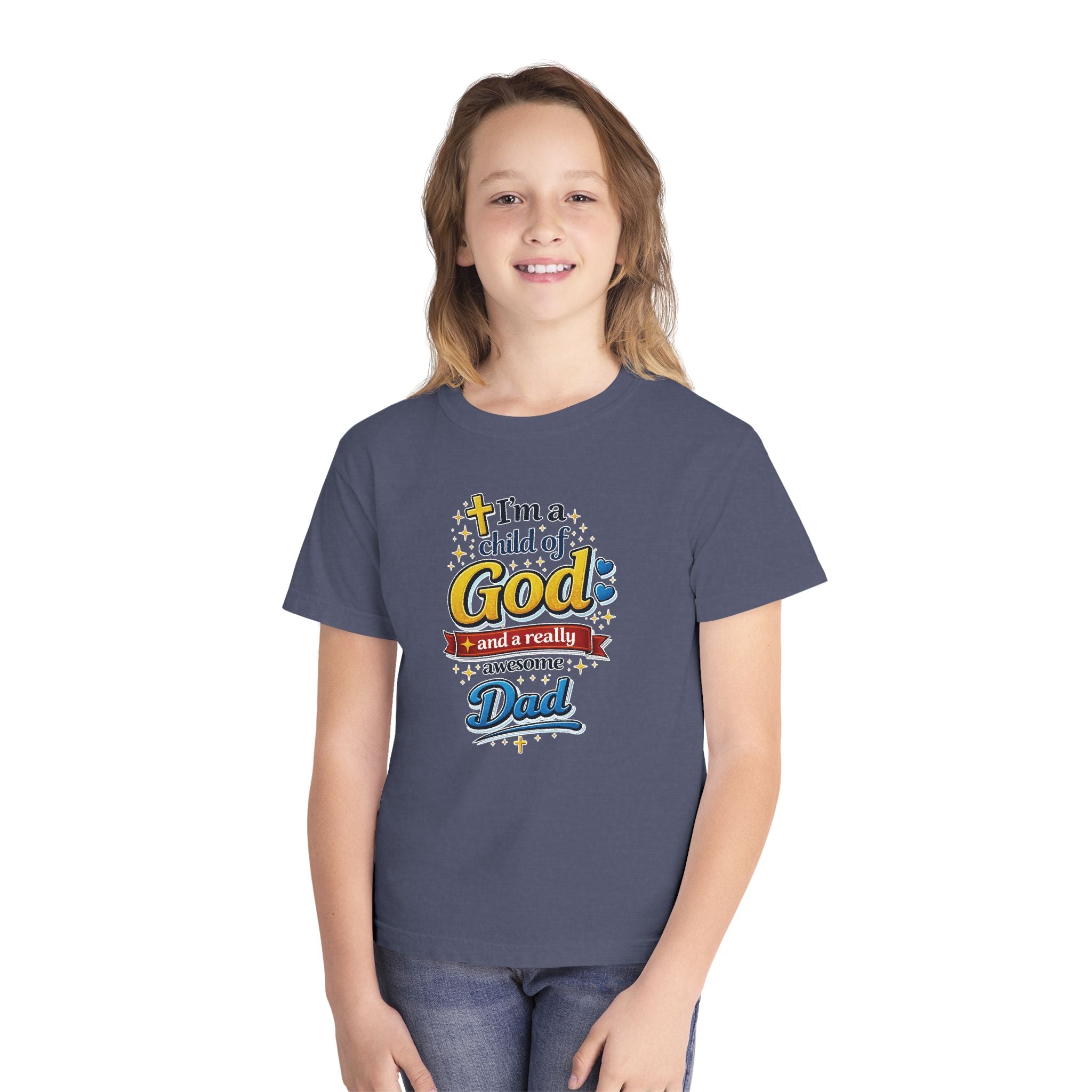 Im a Child of God Youth Shirt and Awesome Dad, Christian Family Shirt Youth, Grandma Grandpa Mom Dad Shirt, Youth Christian Faith Shirt