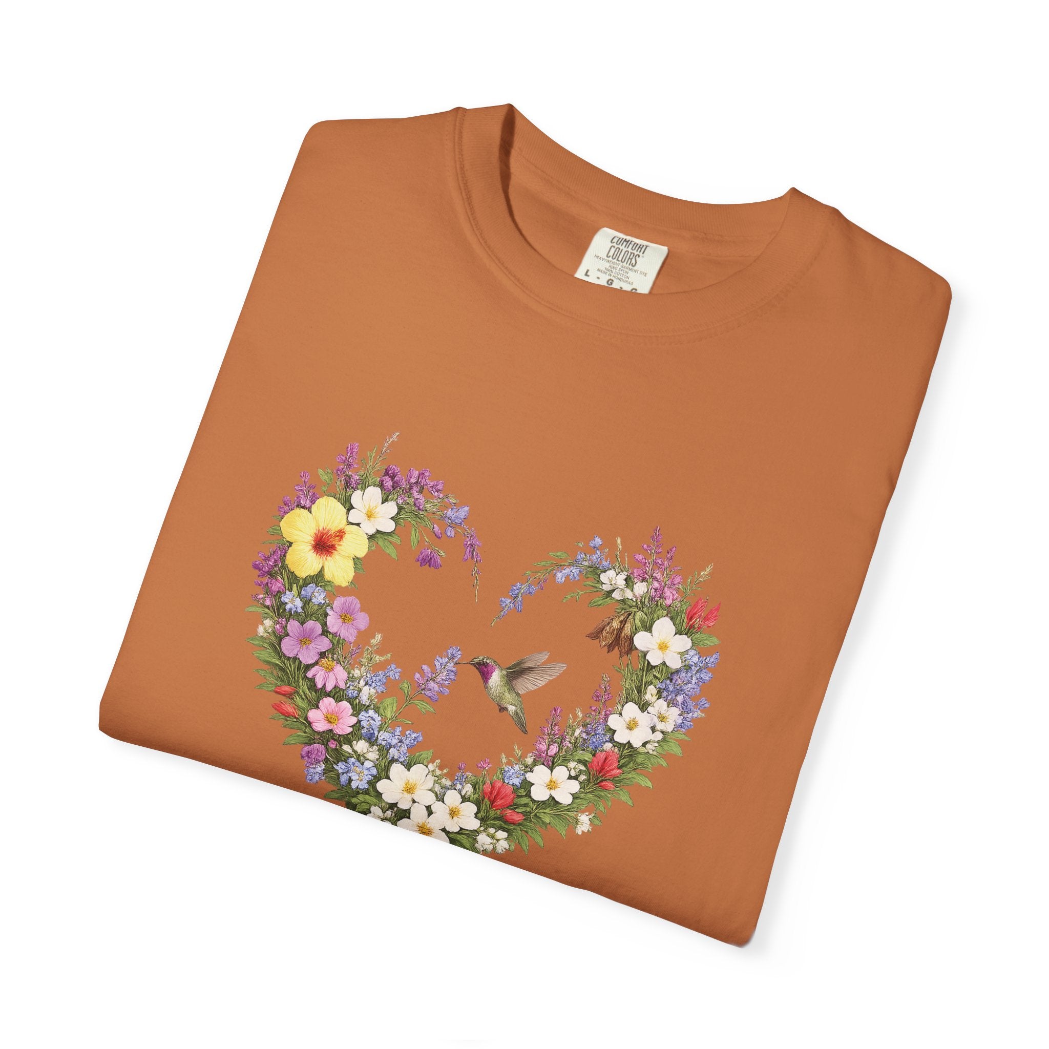 Gods Masterpiece Floral Heart T-shirt, Ephesians 2:10 Christian Shirt, Christian Women Gift, Wildflower Heart, Redeemed Faith Apparel