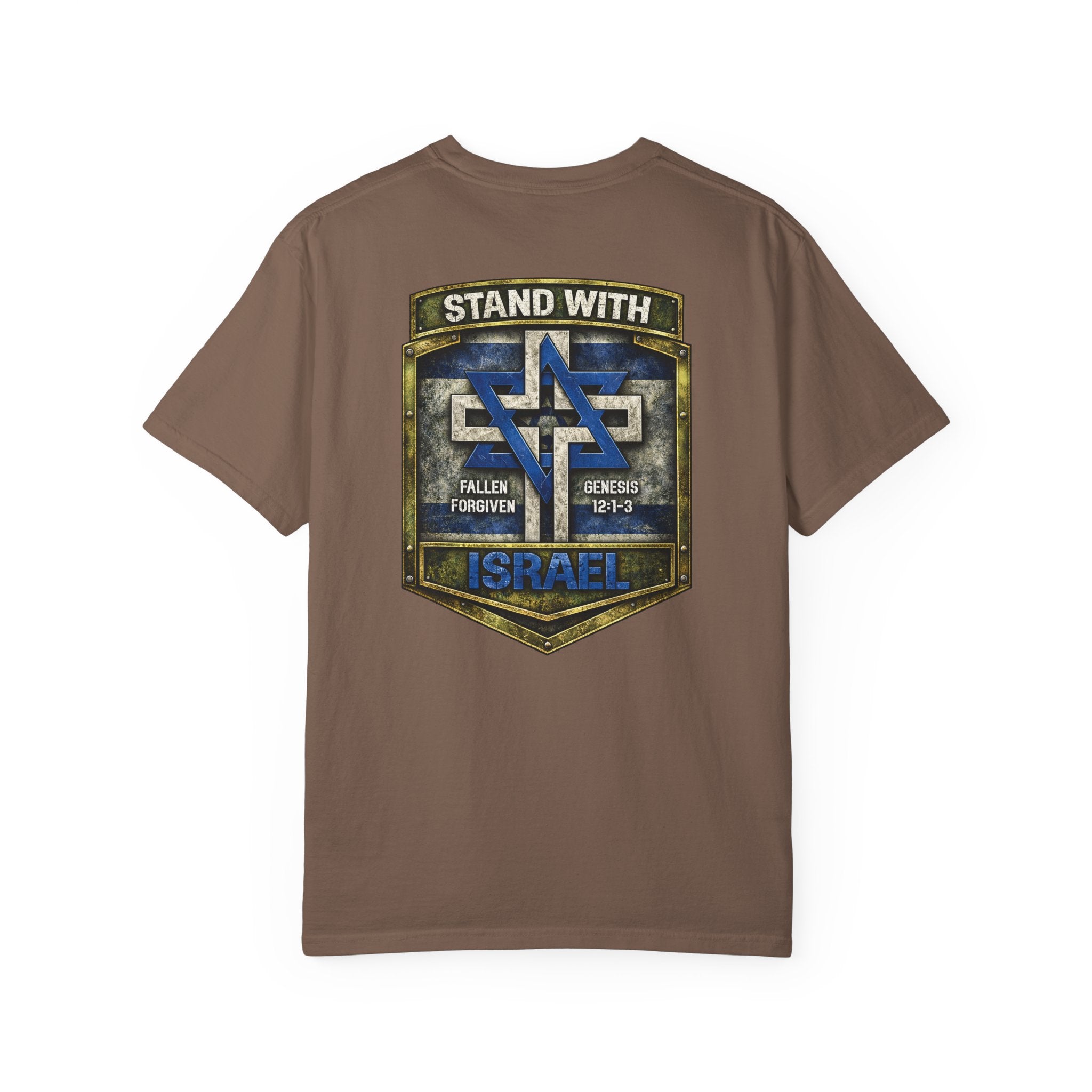 Stand With Israel Christian Shirt, Genesis 12:1-3 Bible Verse Tee, Christian Israel T-Shirt, Faith and Freedom Shirt, Redeemed Faith Apparel