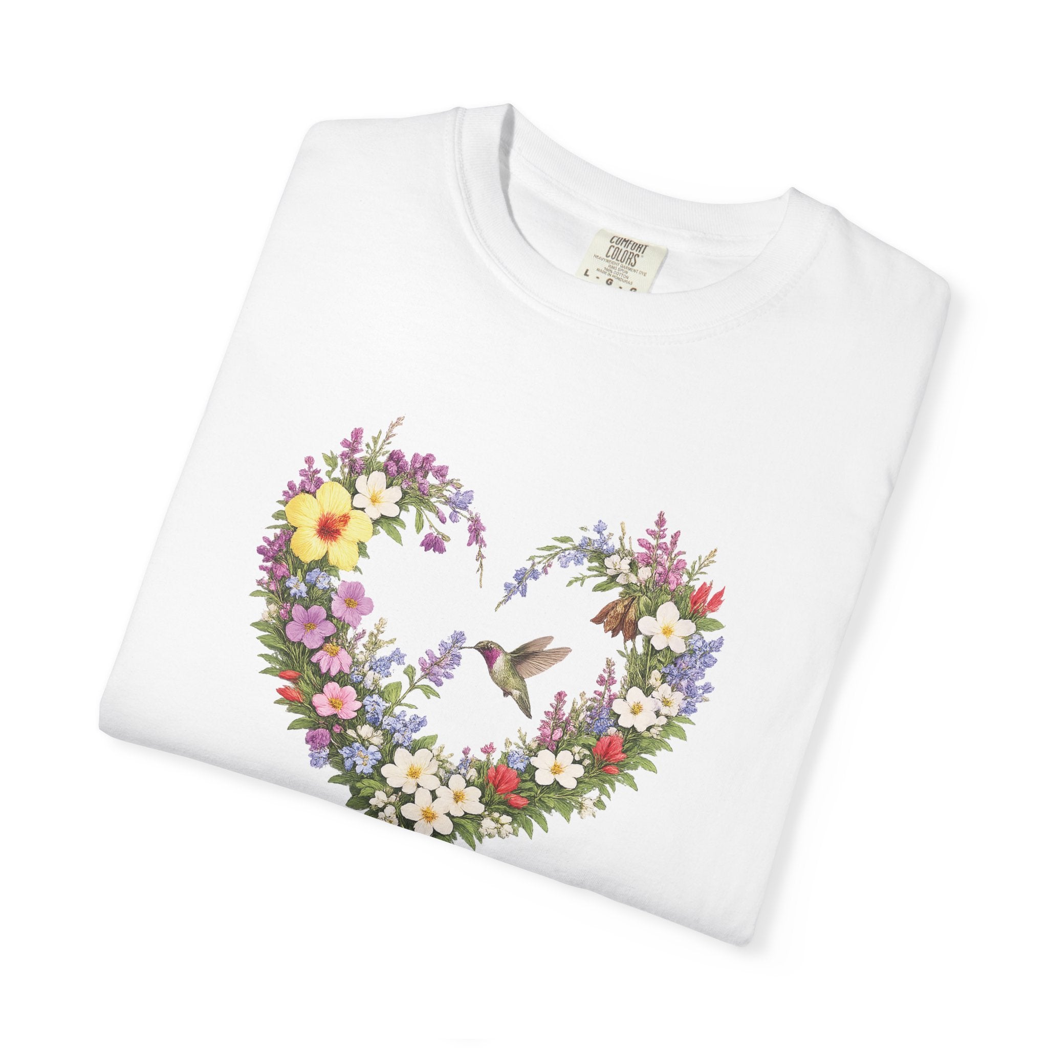 Gods Masterpiece Floral Heart T-shirt, Ephesians 2:10 Christian Shirt, Christian Women Gift, Wildflower Heart, Redeemed Faith Apparel