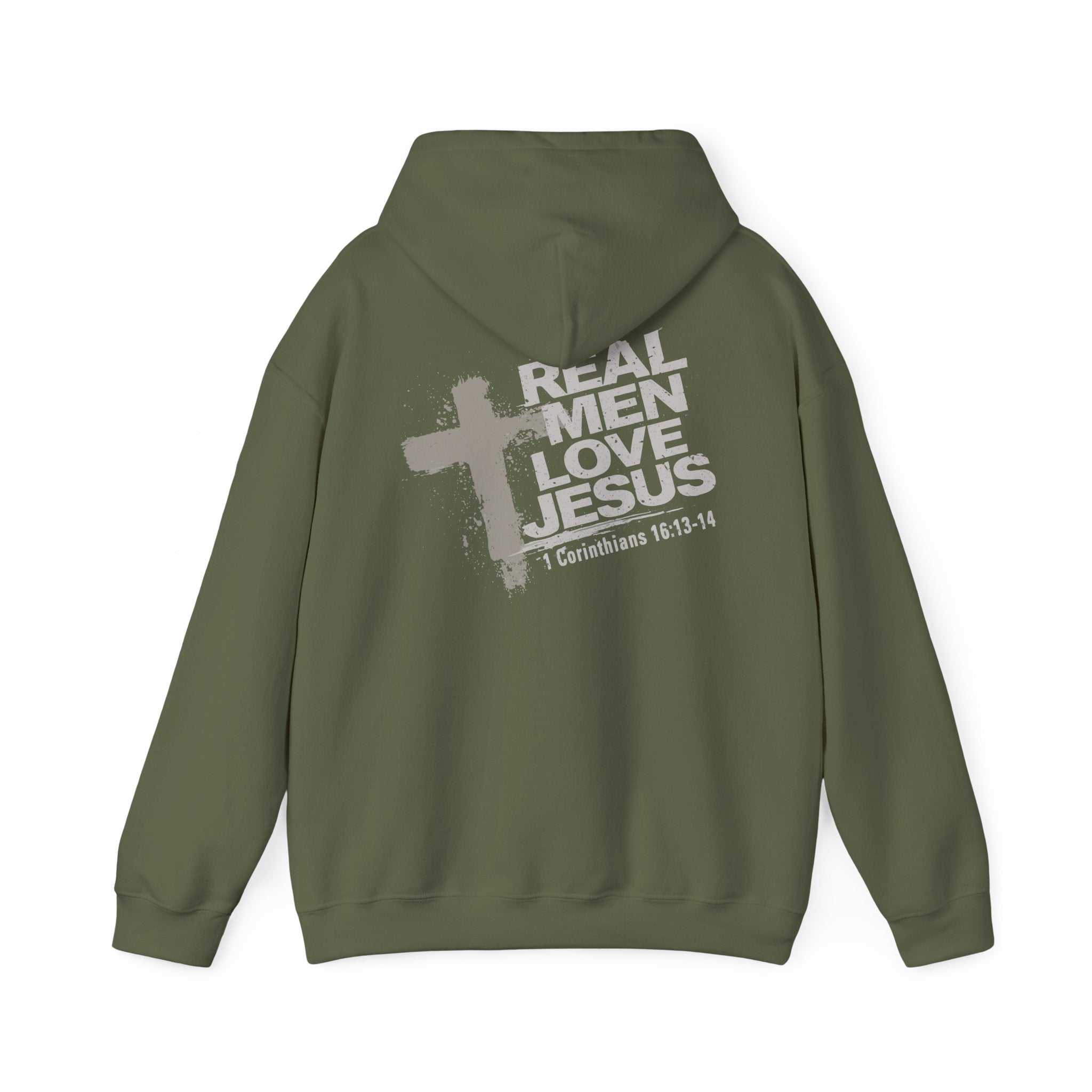Real Men Love Jesus Hoodie, 1 Corinthians 16:13 Christian Hoodie, Christian Men's Sweatshirt, Pullover Hoodie, Redeemed Faith Apparel Tee