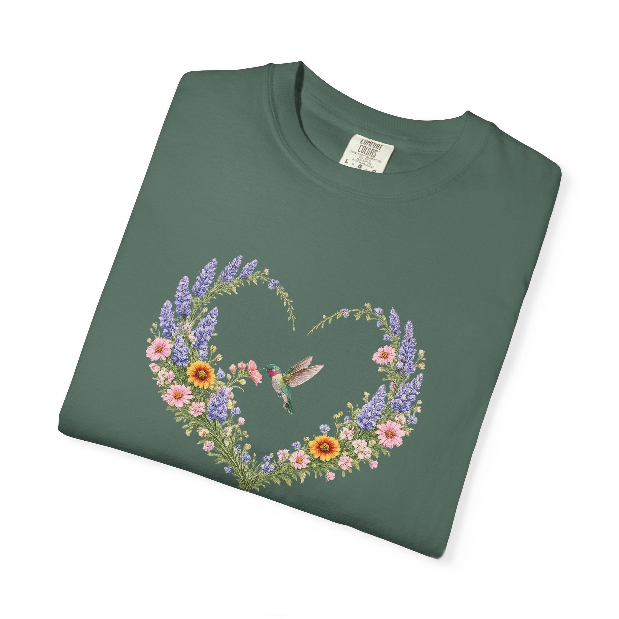 Happy Is She Who Has Believed Floral Tee, Luke 1:45 Shirt, Faith Shirt, Christian Women Gift, Wildflower Heart, Redeemed Faith Apparel