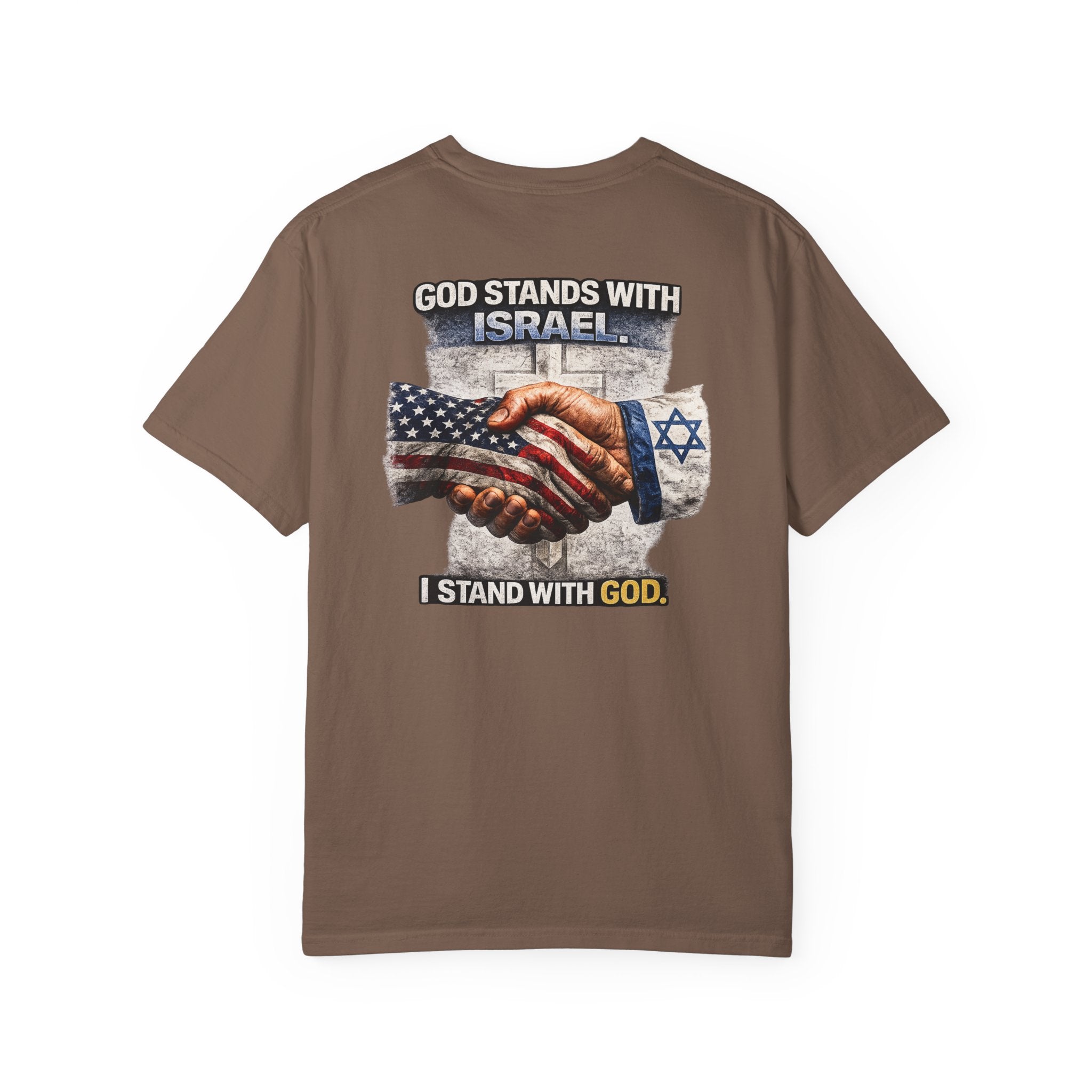 God Stands With Israel Christian Shirt, I Stand With God Faith Tee, Israel Support Christian Shirt, Christian Shirt, Redeemed Faith Apparel