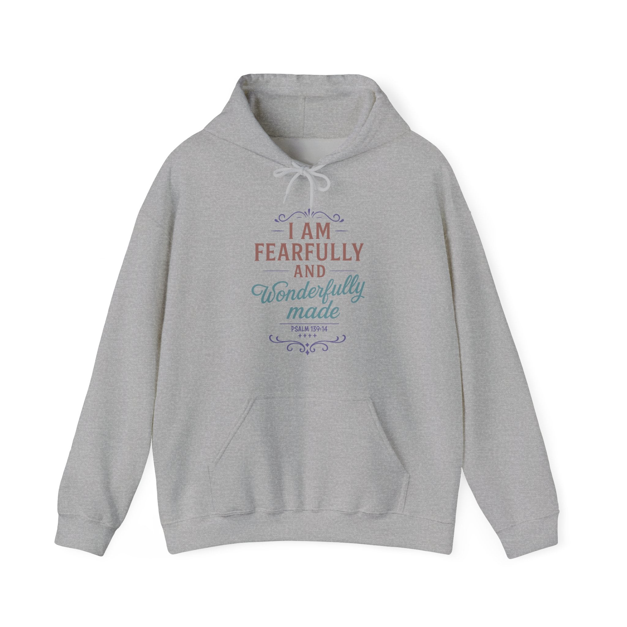 Fearfully and Wonderfully Made Hoodie, Psalm 139 14 Christian Hoodie, Inspirational Faith Hoodie, Gifts for Women, Redeemed Faith Apparel