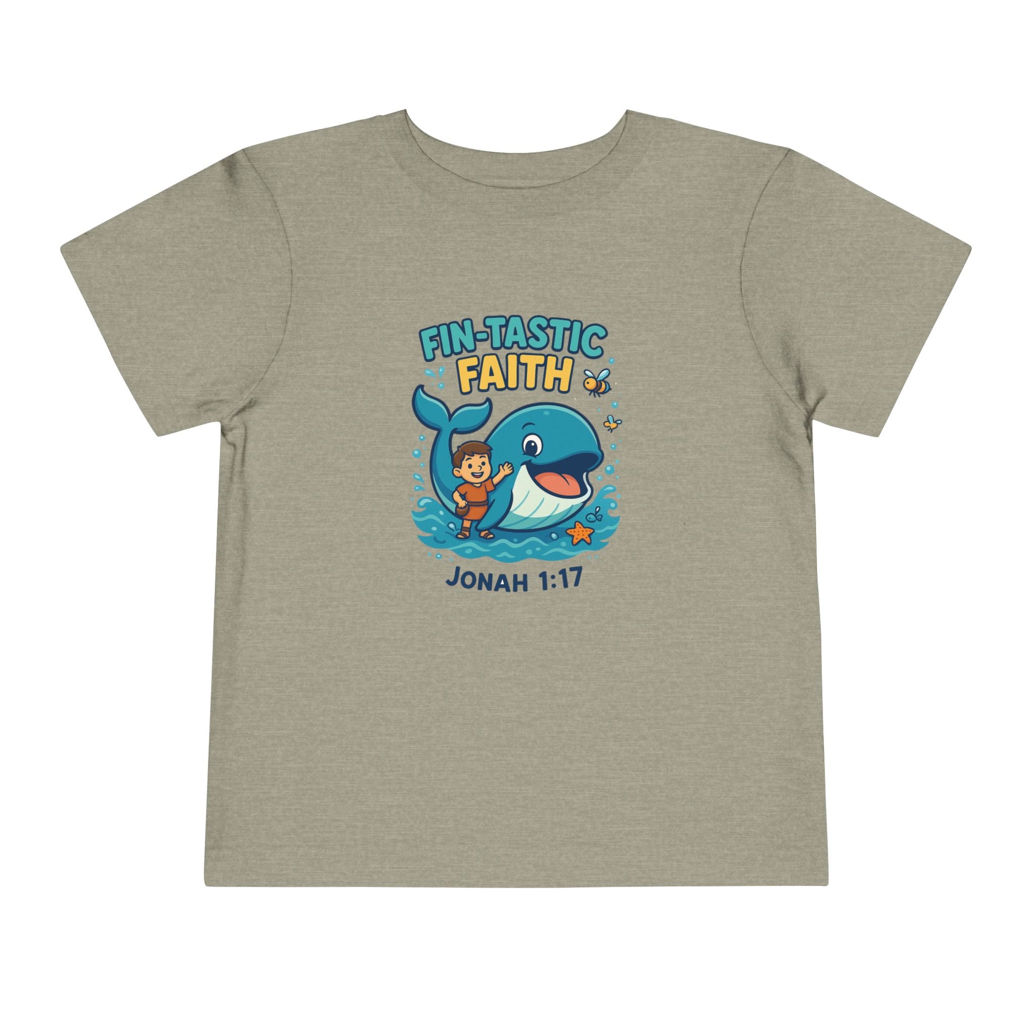 Kids Fin-Tastic Faith Shirt, Christian Kids T-Shirt, Jonah and the Whale, Bible Story Tee, Redeemed Faith Apparel