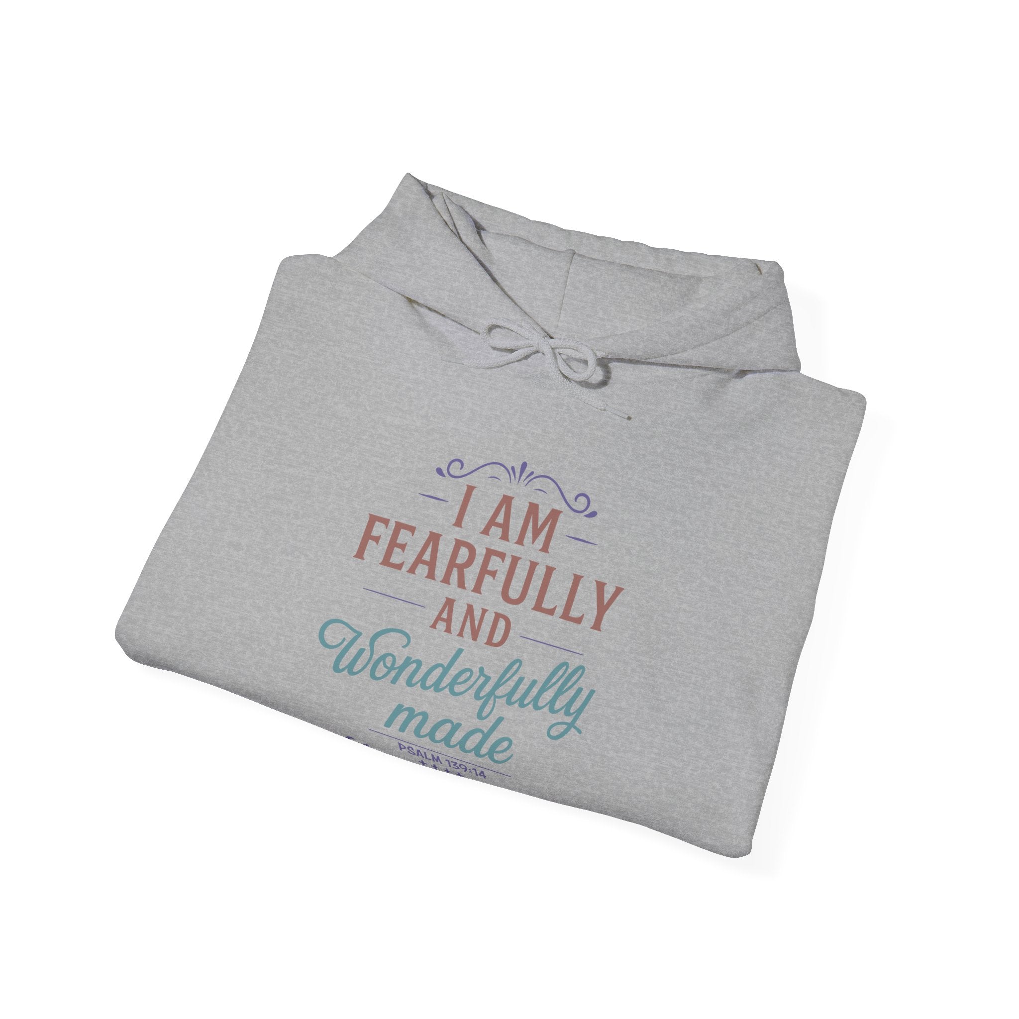 Fearfully and Wonderfully Made Hoodie, Psalm 139 14 Christian Hoodie, Inspirational Faith Hoodie, Gifts for Women, Redeemed Faith Apparel