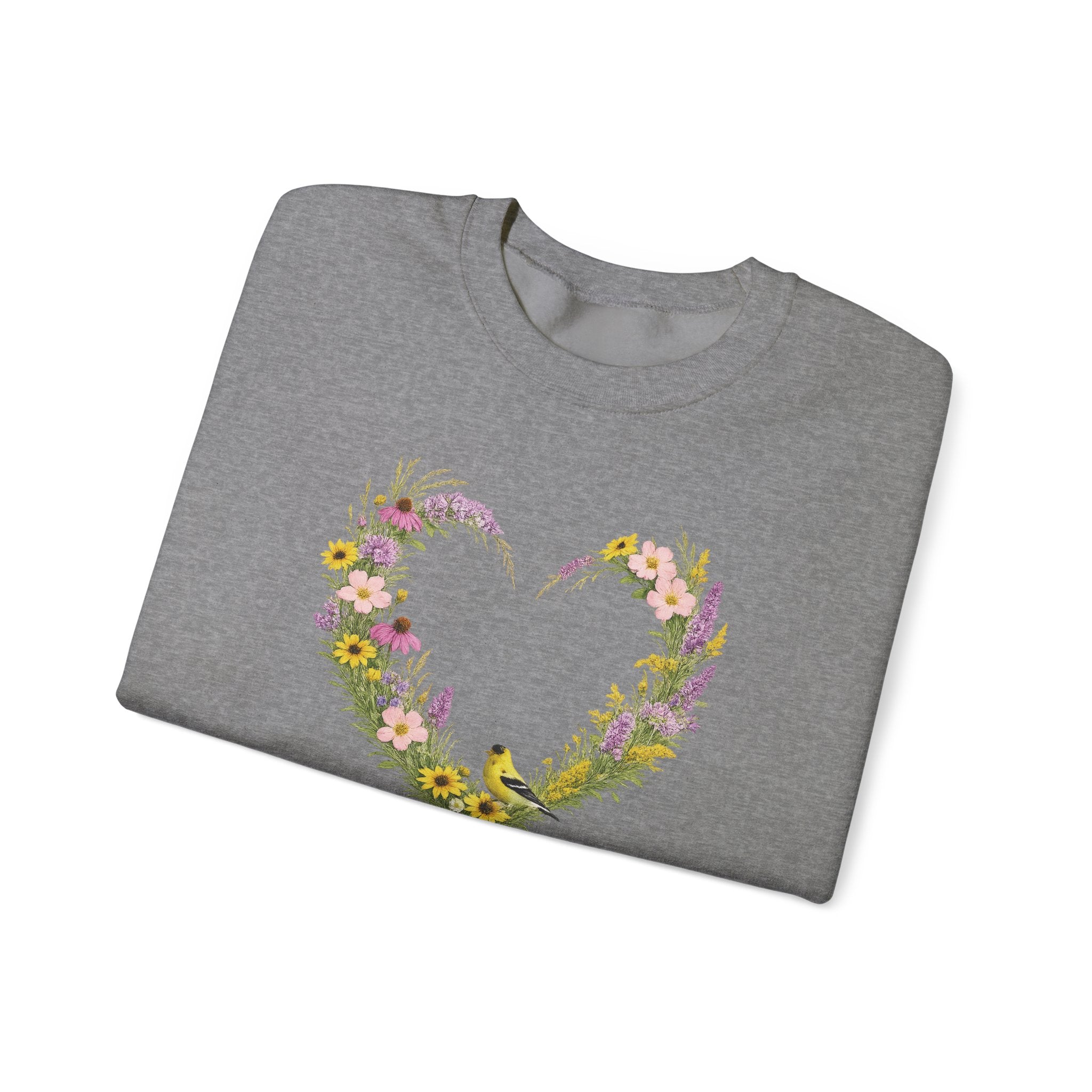 Jeremiah 29 11 Sweatshirt, Christian Floral Faith Sweatshirt, Wildflower Heart Bird Womens Gift, Redeemed Faith Apparel, Boho Sweatshirt