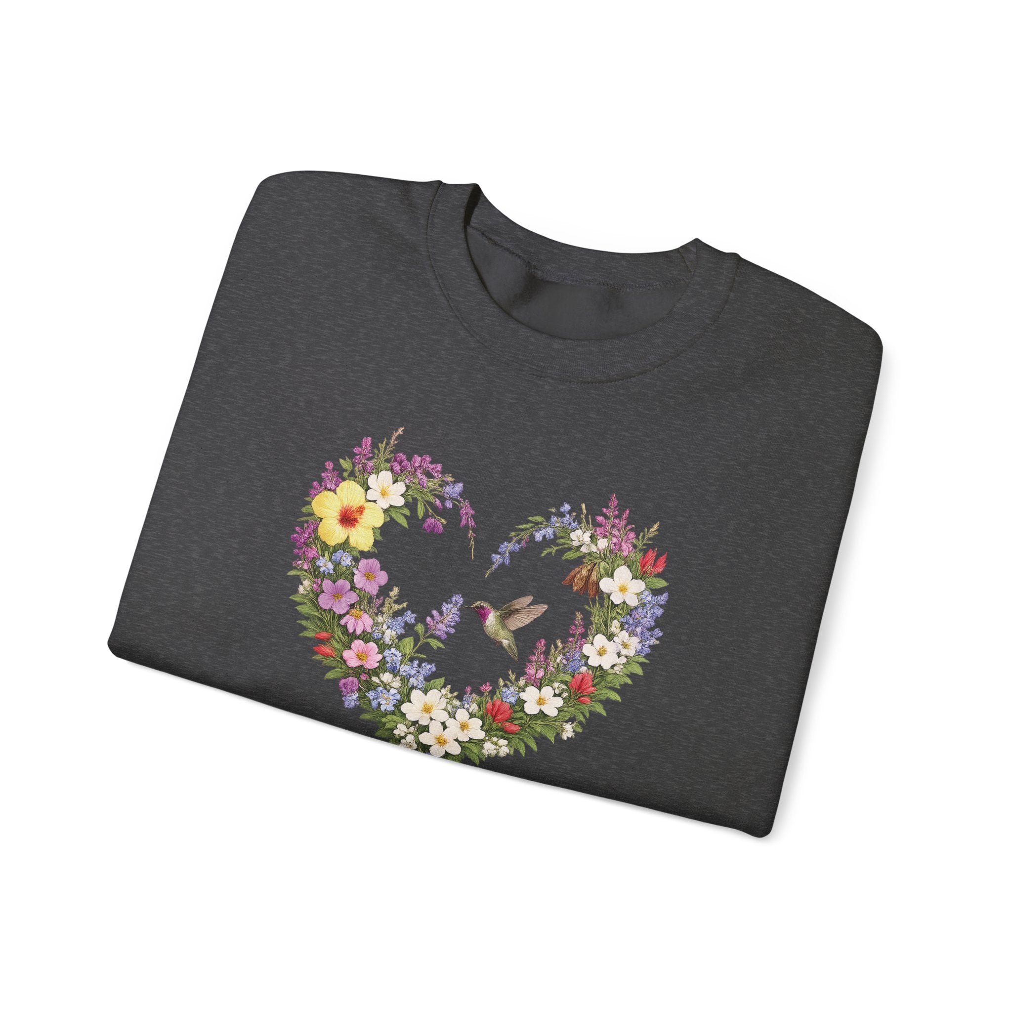 God’s Masterpiece Sweatshirt, Ephesians 2:10 Christian Floral Sweatshirt, Hummingbird Faith Womens Gift, Redeemed Faith Apparel