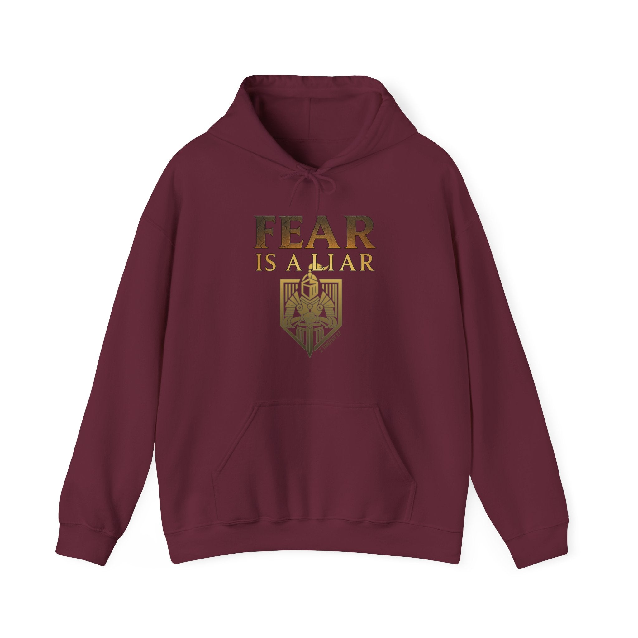 Fear Is A Liar Hoodie, Christian Encouragement Hoodie, Faith Over Fear Hoodie, Christian Hoodie for Women, Inspirational Gift, Redeemed Faith Apparel