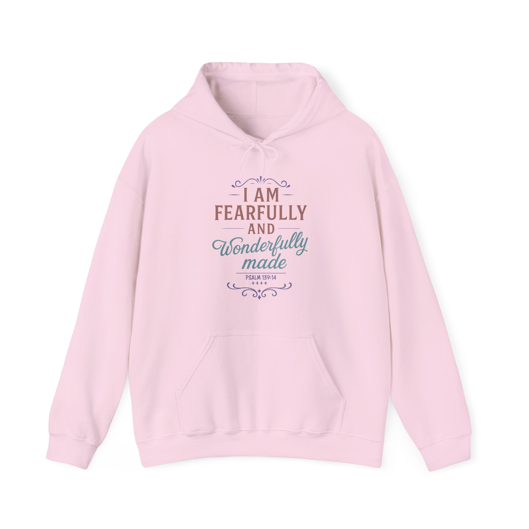 Fearfully and Wonderfully Made Hoodie, Psalm 139 14 Christian Hoodie, Inspirational Faith Hoodie, Gifts for Women, Redeemed Faith Apparel