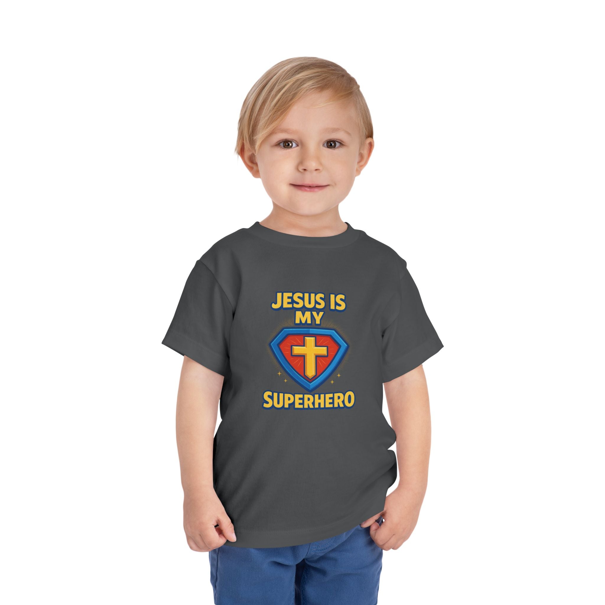 Kids Jesus Is My Superhero Shirt, Kids Christian Shirt, Christian Boy Shirt, Kids Jesus Shirt, Kids Faith Shirt, Redeemed Faith Apparel,