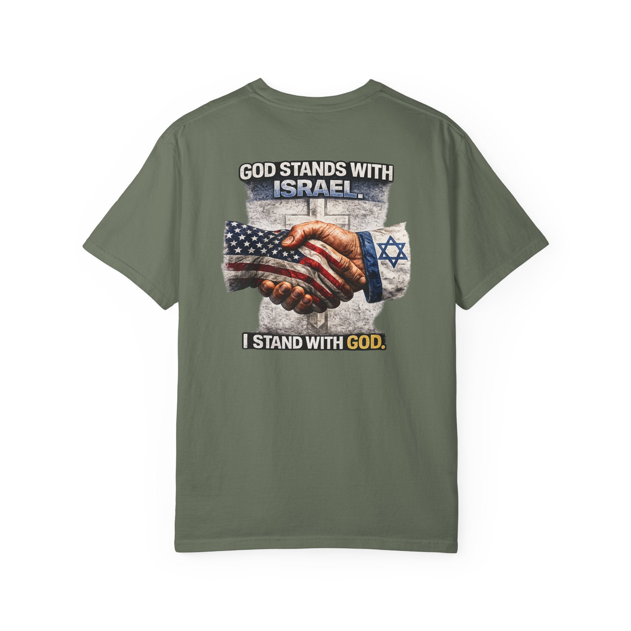 God Stands With Israel Christian Shirt, I Stand With God Faith Tee, Israel Support Christian Shirt, Christian Shirt, Redeemed Faith Apparel