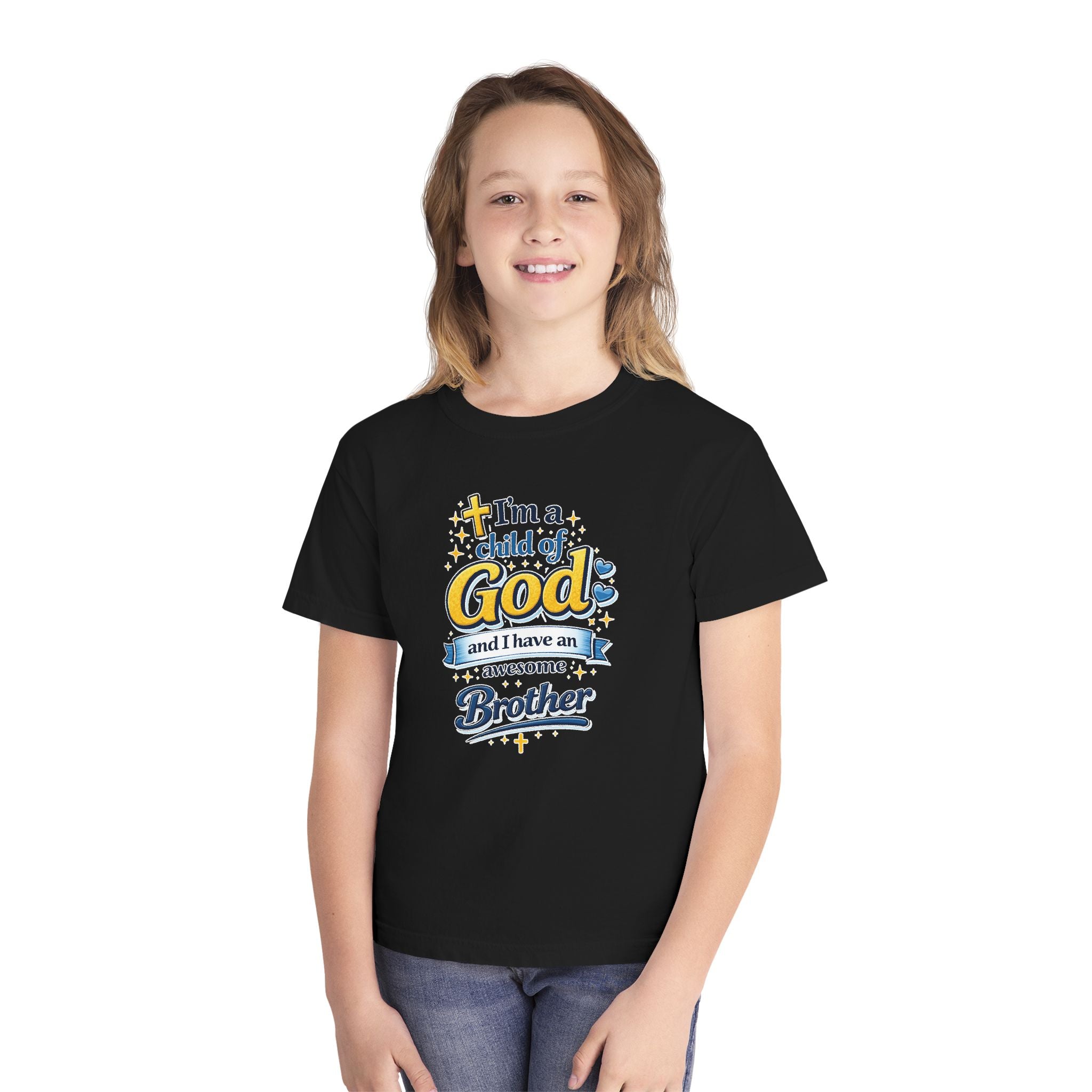 Im a Child of God Youth Shirt and Awesome Brother, Christian Family Shirt Youth, Brother Sister Mom Dad Shirt, Youth Christian Faith Shirt