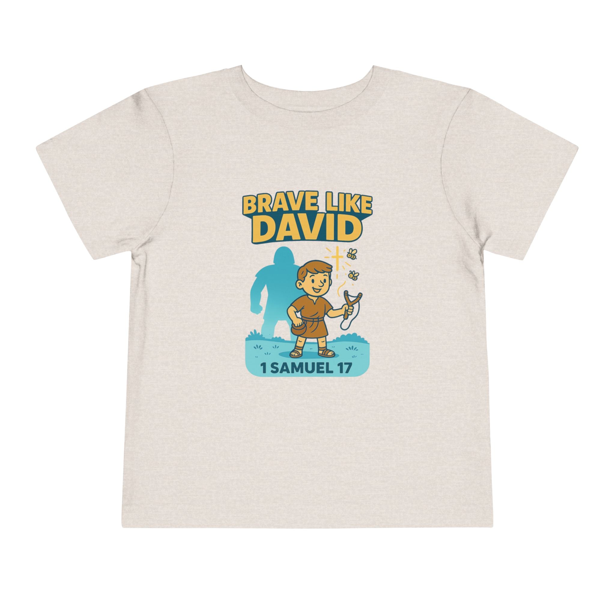 Brave Like David Kids T-Shirt, 1 Samuel 17, Christian Apparel for Kids, Redeemed Faith Apparel,