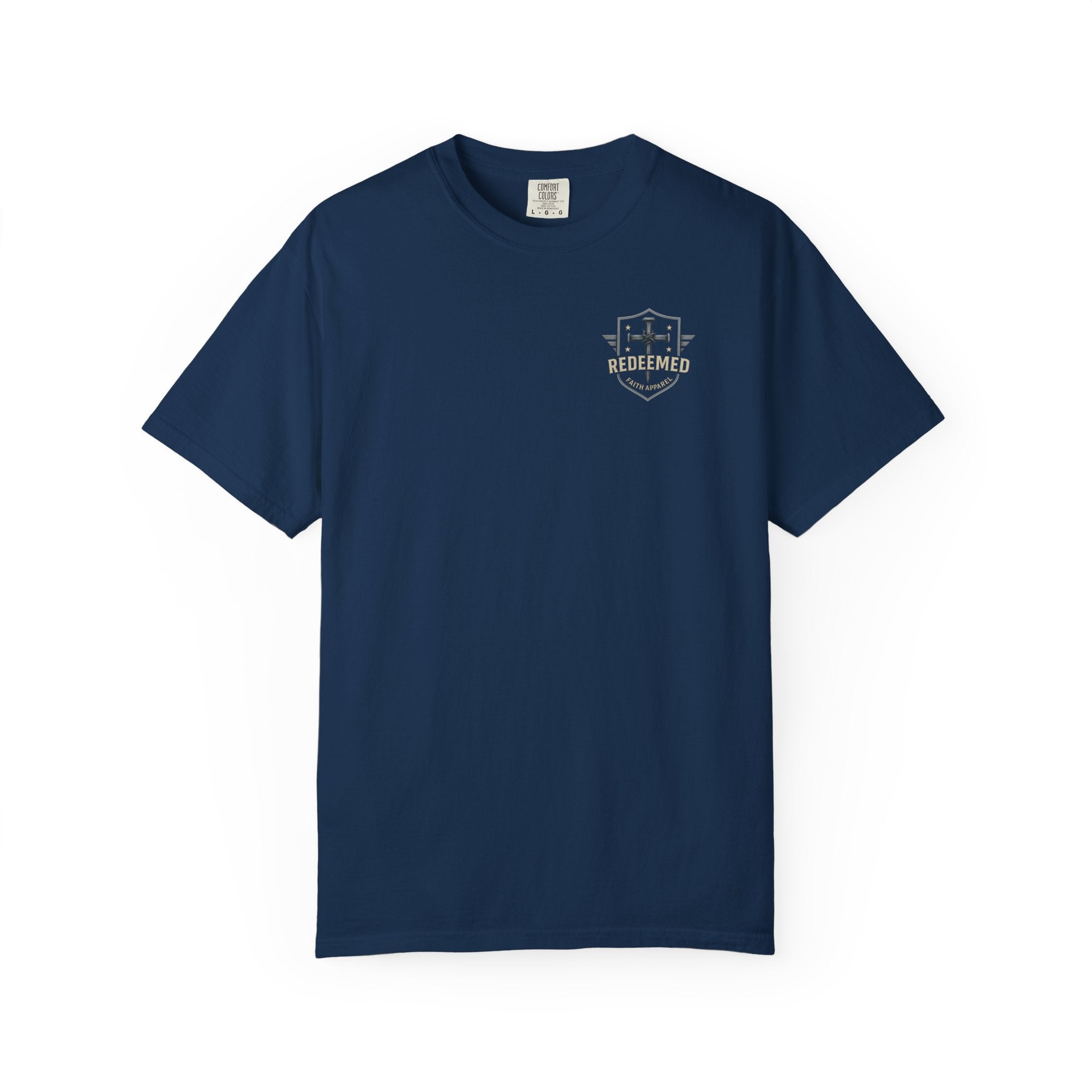 WA-Washington Still Waters Christian Shirt, Psalm 23:2, Orca Mountain Cross Faith, Nature Tee, God Bless America Collection, Redeemed Faith