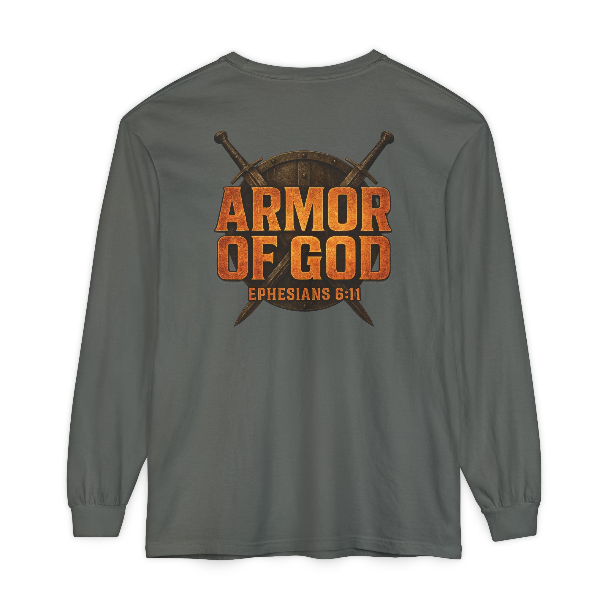 Armor of God Christian Long Sleeve T Shirt, Ephesians 6:11 Shirt, Christian Warrior Faith Shirt, Bible Verse Shirt, Redeemed Faith Apparel