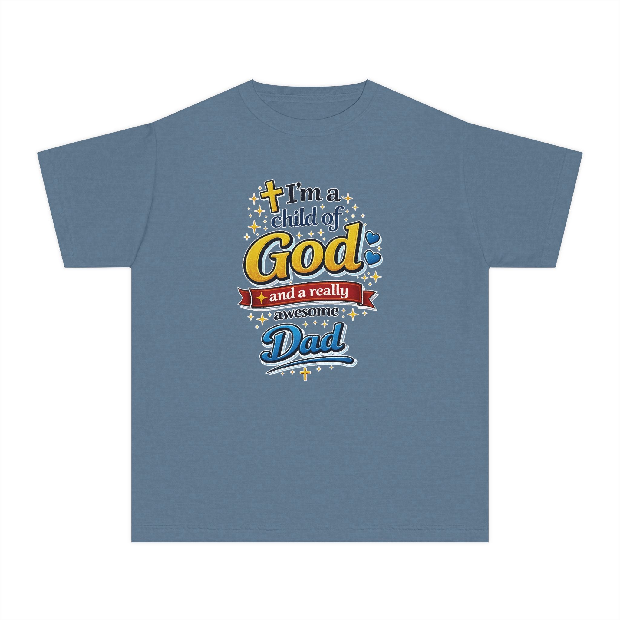 Im a Child of God Youth Shirt and Awesome Dad, Christian Family Shirt Youth, Grandma Grandpa Mom Dad Shirt, Youth Christian Faith Shirt