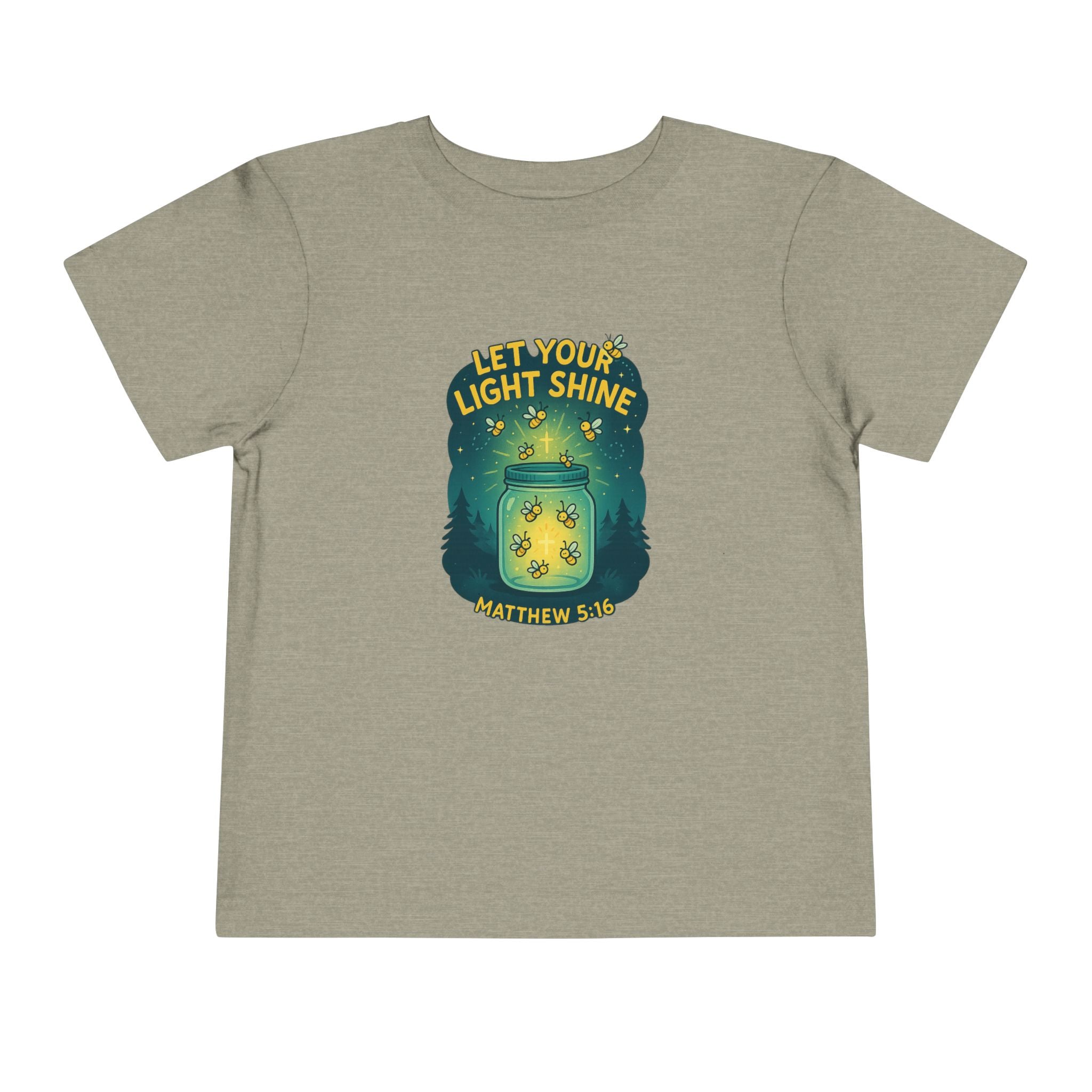 Let Your Light Shine Shirt for Toddlers, Kids Christian Shirt, Matthew 5 16 Shirt, Christian Toddler Shirt, Bible Verse Kids Gift, Redeemed Faith Apparel