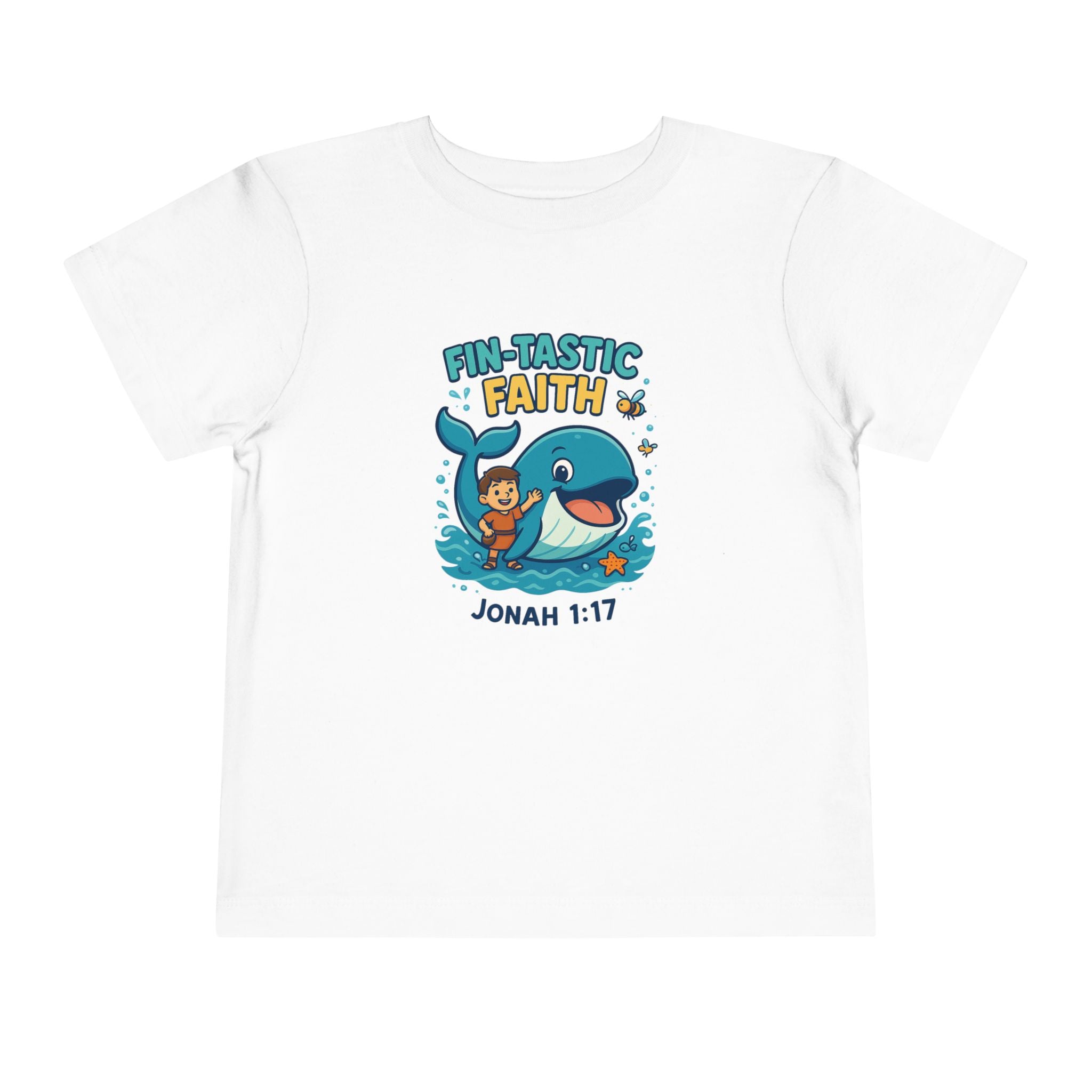 Kids Fin-Tastic Faith Shirt, Christian Kids T-Shirt, Jonah and the Whale, Bible Story Tee, Redeemed Faith Apparel