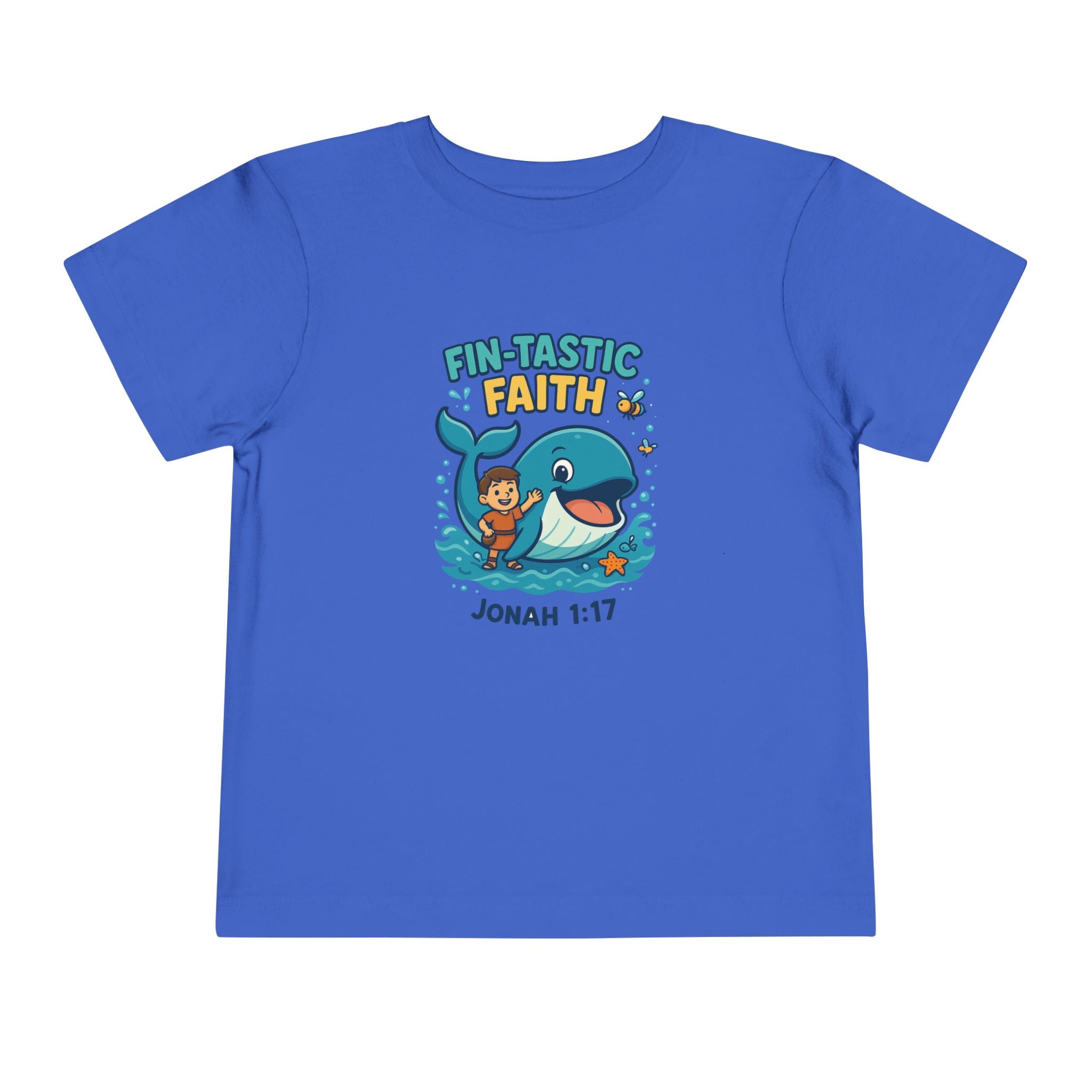 Kids Fin-Tastic Faith Shirt, Christian Kids T-Shirt, Jonah and the Whale, Bible Story Tee, Redeemed Faith Apparel