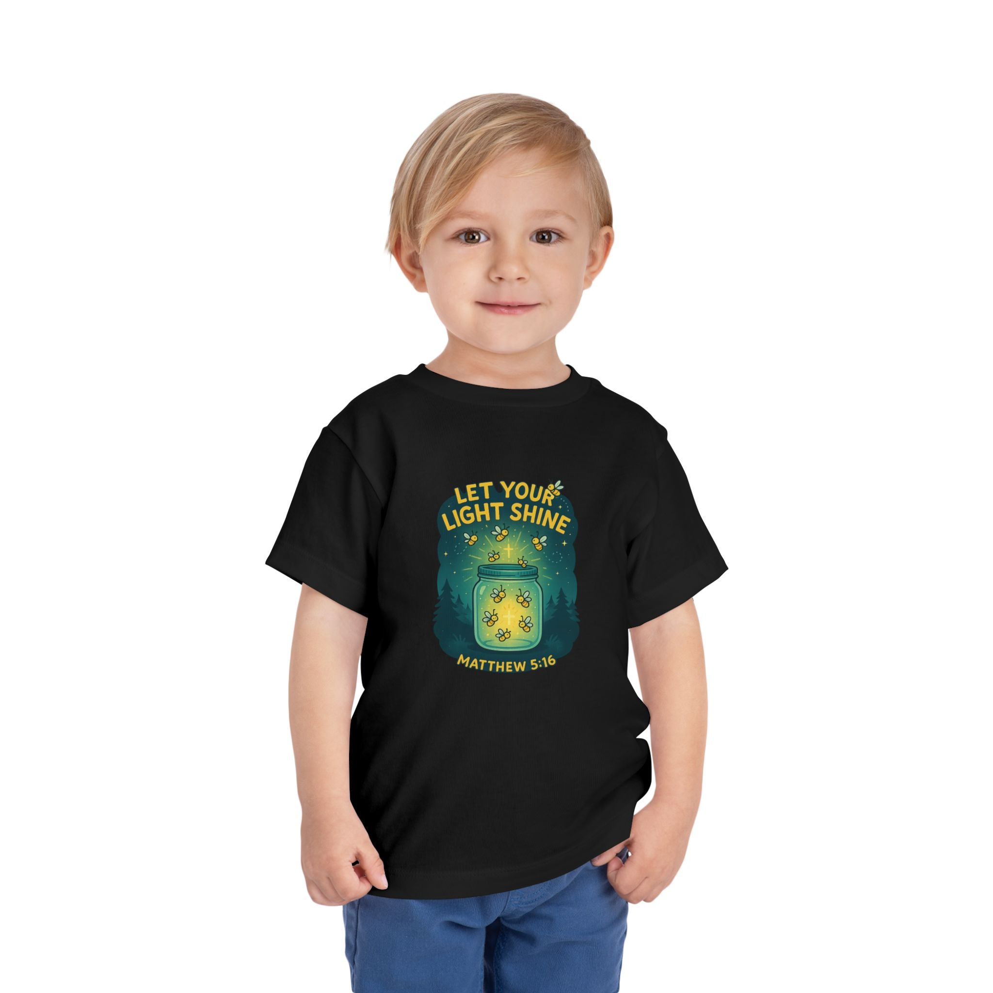 Let Your Light Shine Shirt for Toddlers, Kids Christian Shirt, Matthew 5 16 Shirt, Christian Toddler Shirt, Bible Verse Kids Gift, Redeemed Faith Apparel