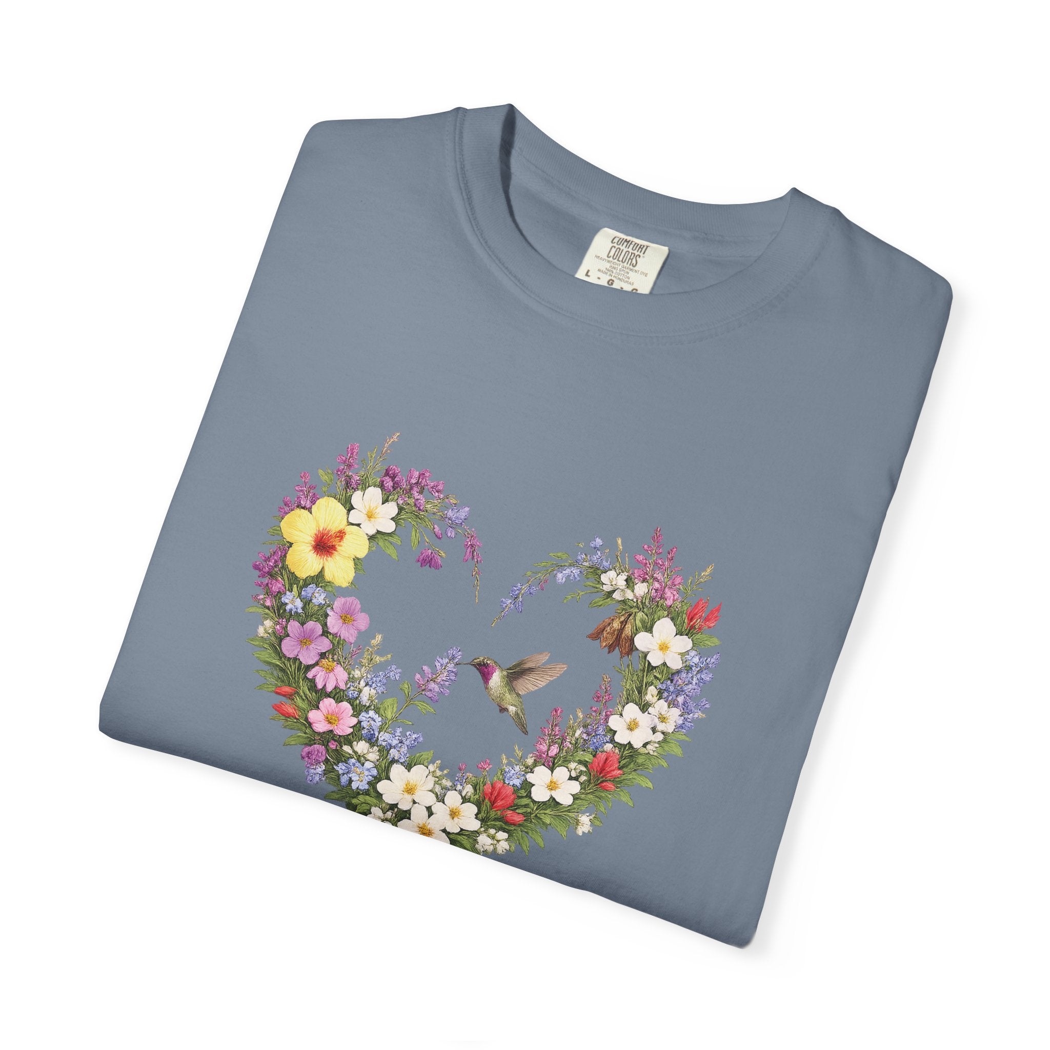 Gods Masterpiece Floral Heart T-shirt, Ephesians 2:10 Christian Shirt, Christian Women Gift, Wildflower Heart, Redeemed Faith Apparel