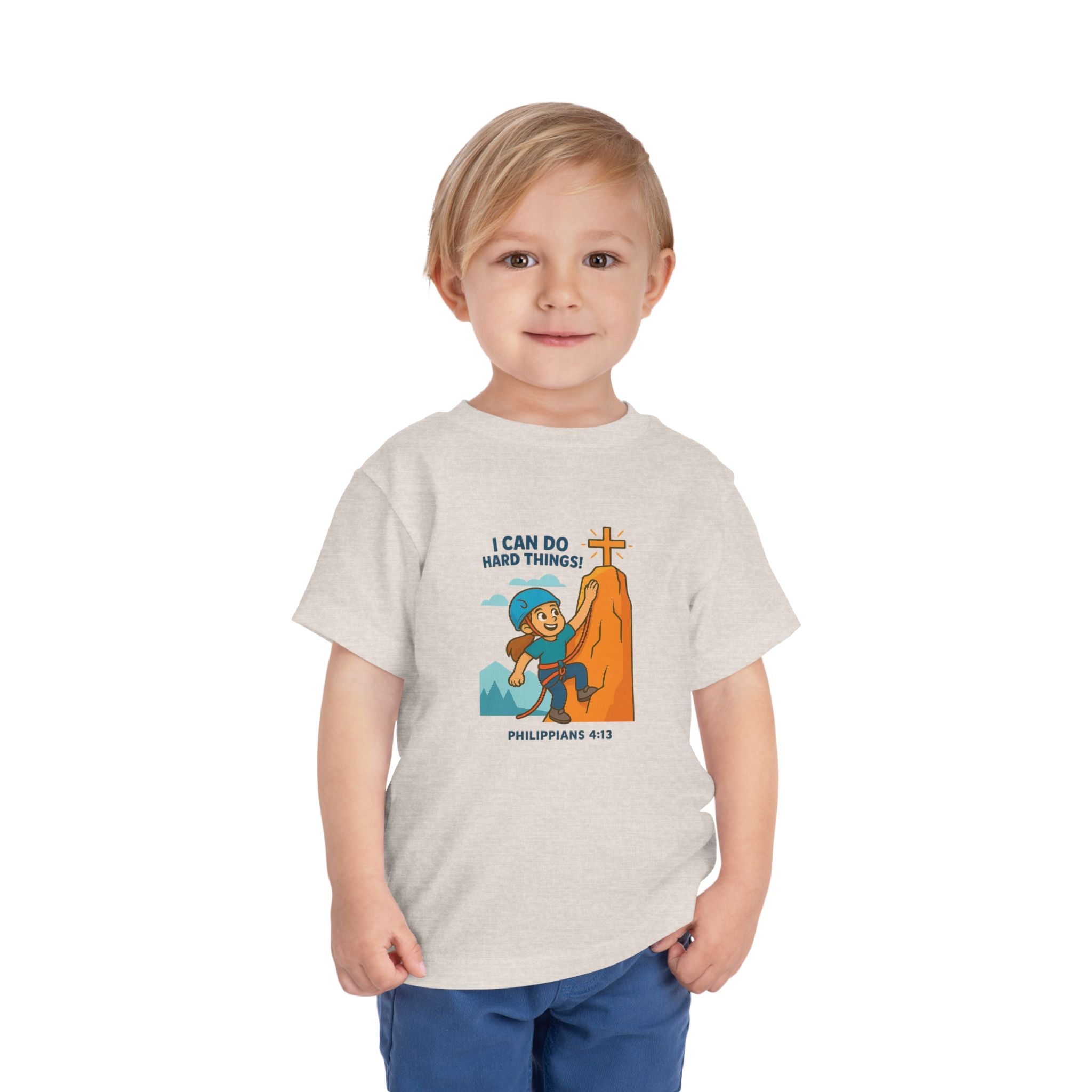 Kids Christian Shirt, I Can Do Hard Things Shirt, Philippians 4 13 Kids Shirt, Christian Kids Gift, Kids Bible Shirt, Redeemed Faith Apparel