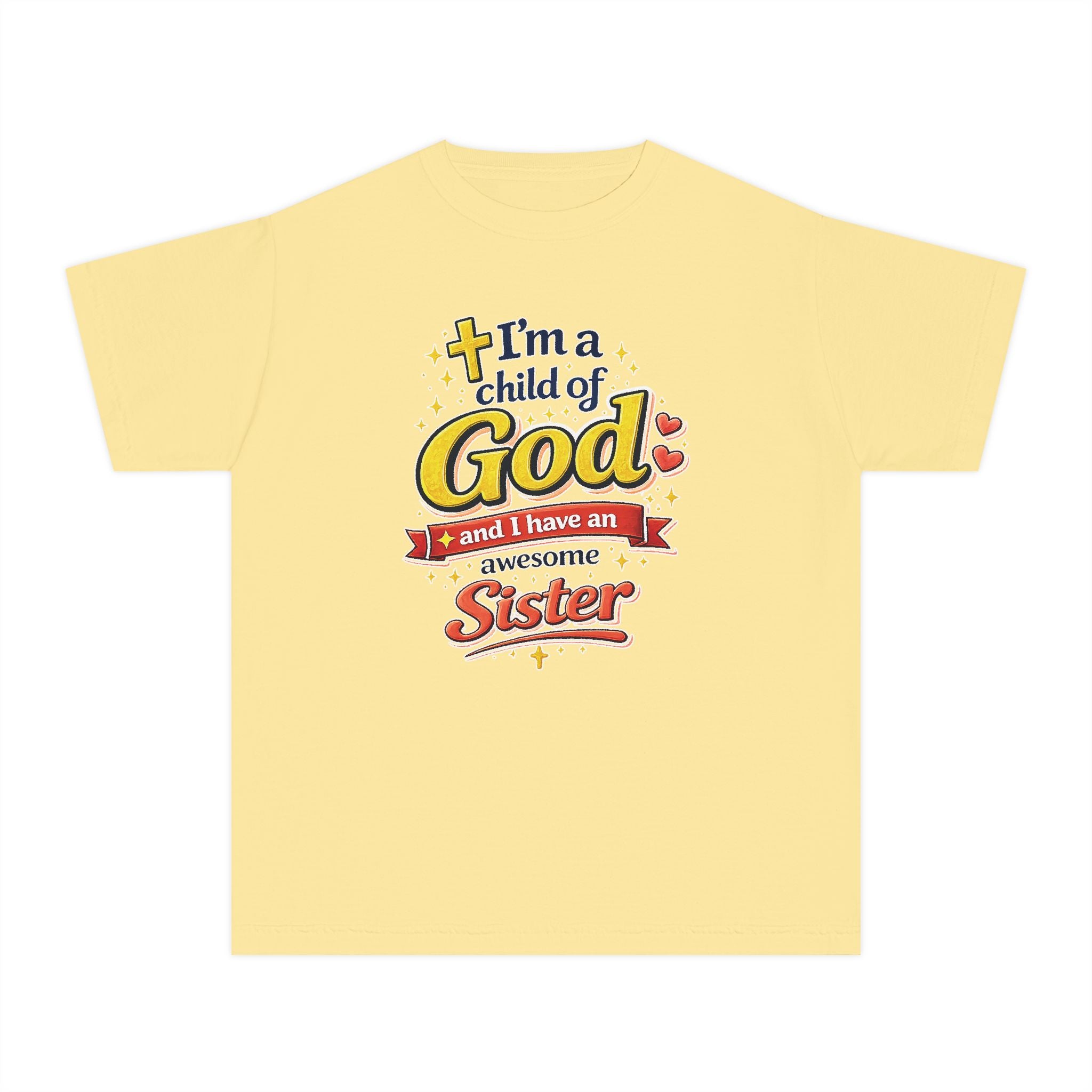 Im a Child of God Youth Shirt and Awesome Sister, Christian Family Shirt Youth, Brother Sister Mom Dad Shirt, Youth Christian Faith Shirt
