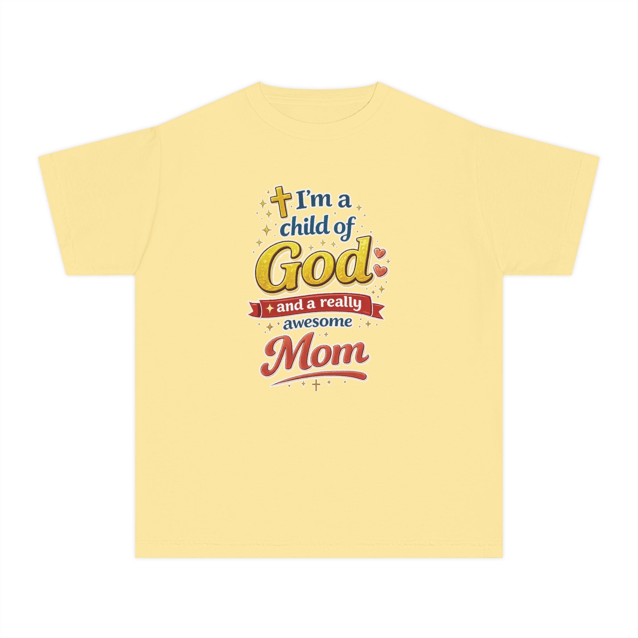 Im a Child of God Youth Shirt and Awesome Mom, Christian Family Shirt Youth, Grandma Grandpa Mom Dad Shirt, Youth Christian Faith Shirt