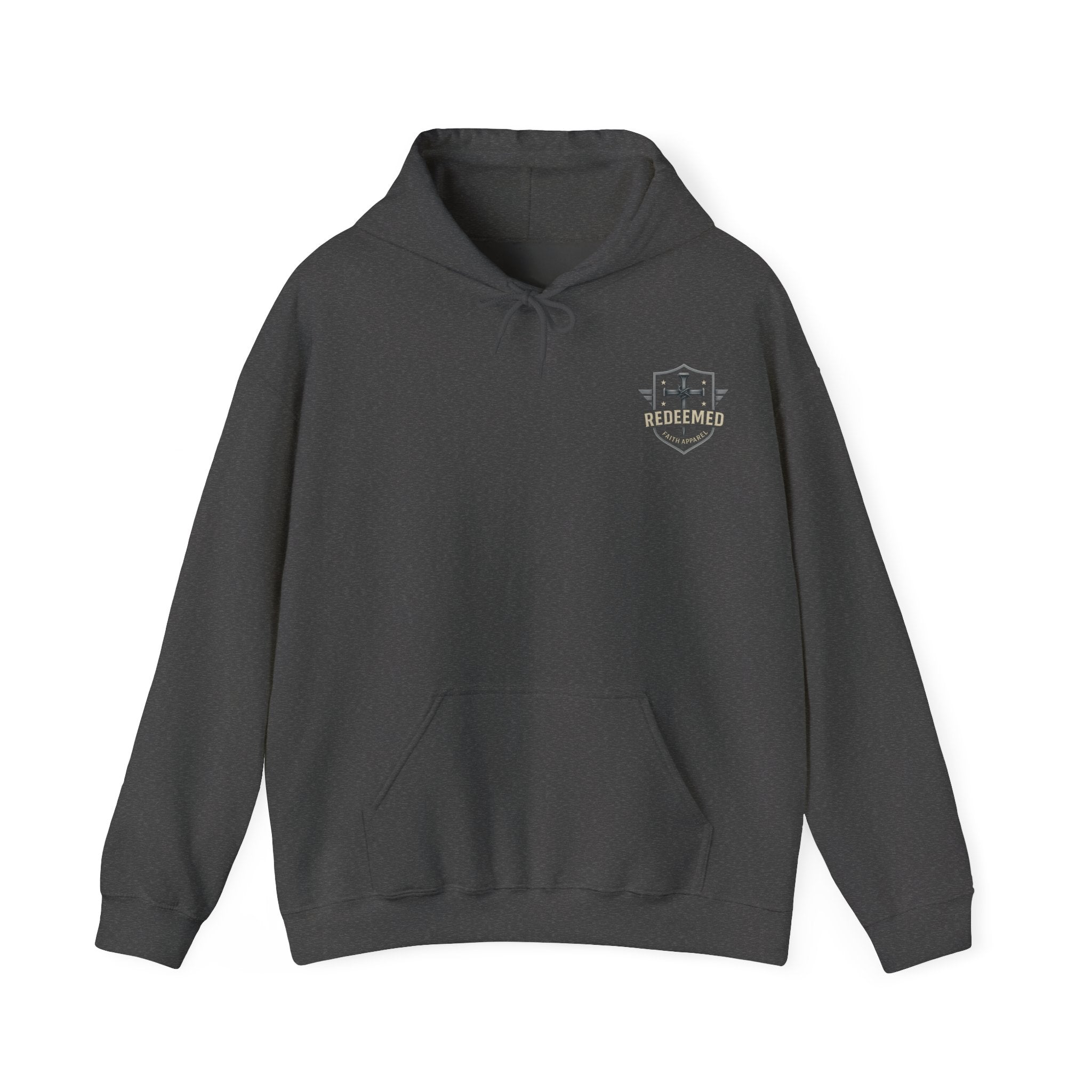 Christian Dad Shield Hoodie, Smart Brave Warrior Wise Father Pullover, Man of God Dad Hoodie, Christian Father Gift, Redeemed Faith Apparel