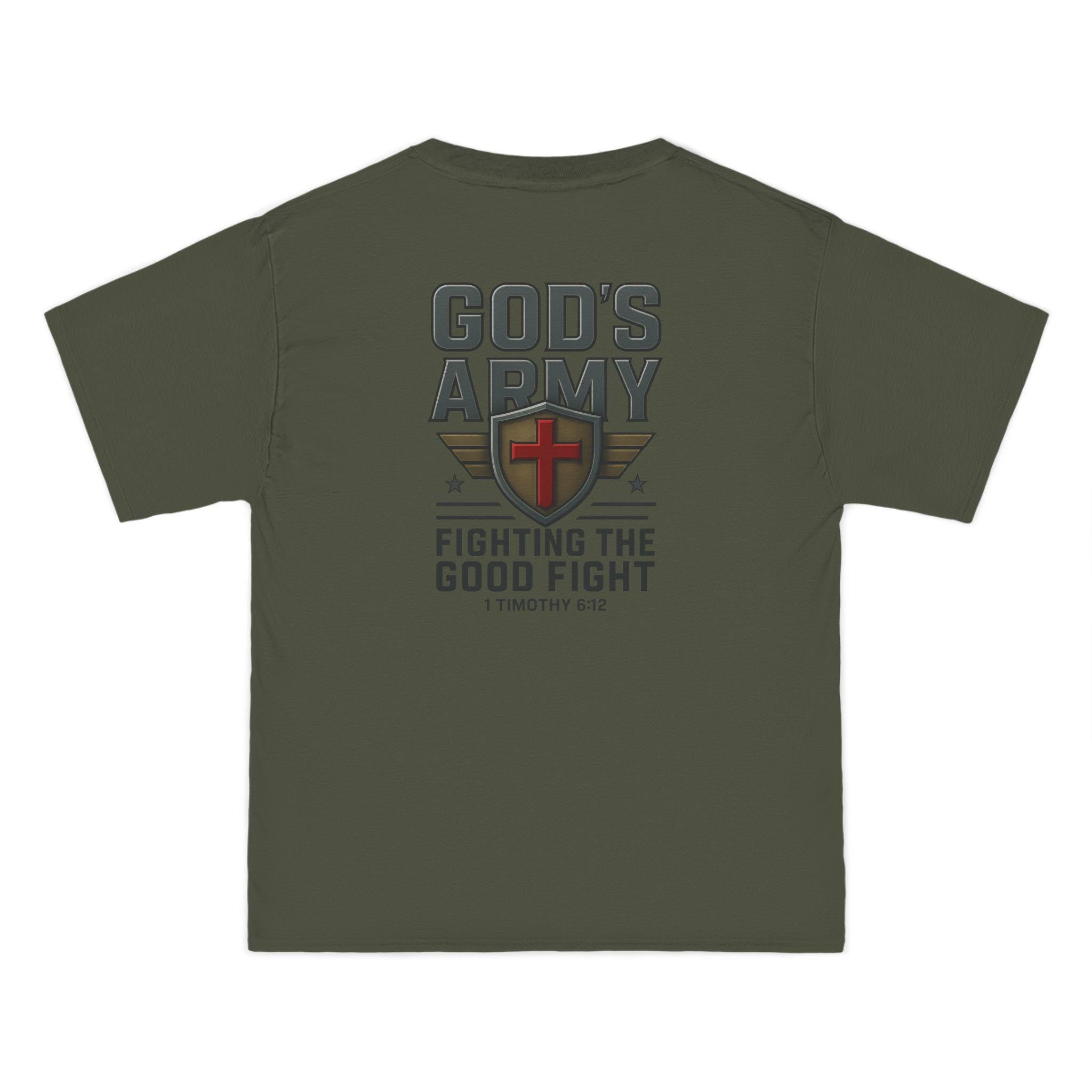 God's Army Short-Sleeve T-Shirt | Faith-Based Tee, Religious Gift, Motivational Shirt, Christian Apparel, Workout Wear