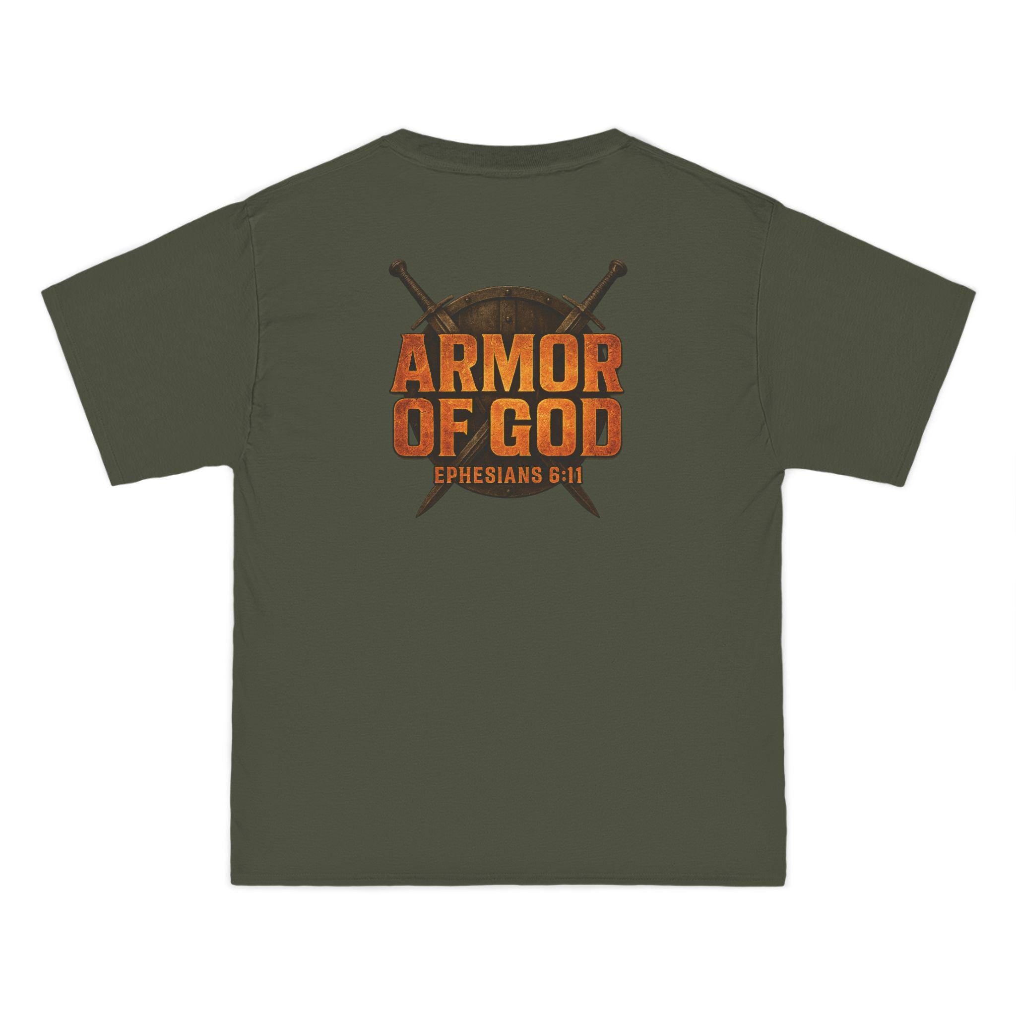 Armor of God Christian T-Shirt Ephesians 6:11 Bible Verse Tee, Bold Faith Warrior Shirt, Spiritual Warfare Scripture Graphic for Men & Women