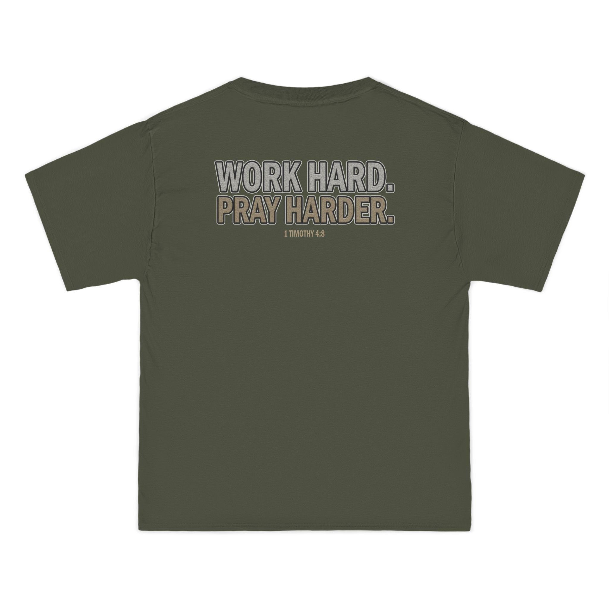 Work Hard Pray Harder T-Shirt: Christian Motivation Apparel