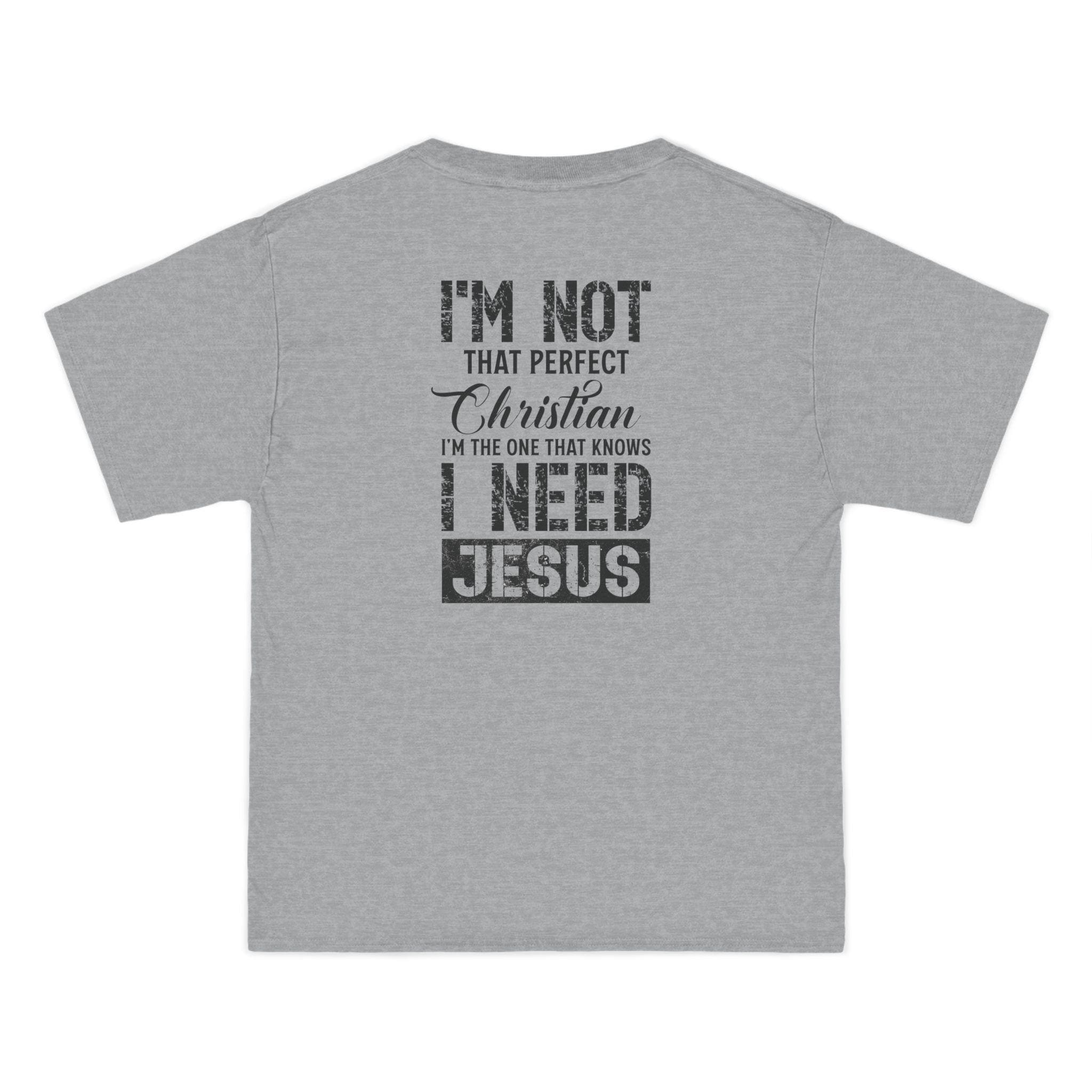 Distressed Christian T-Shirt: Faith-Driven Heavy Cotton Tee