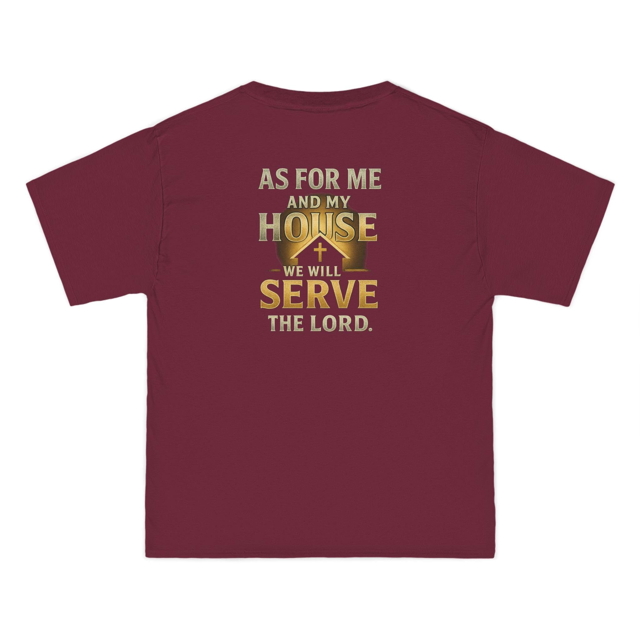 As for Me and My House We Will Serve the Lord Shirt- Joshua 24:15 Christian Family Tee | Faith Home Scripture Shirt | Redeemed Faith Apparel