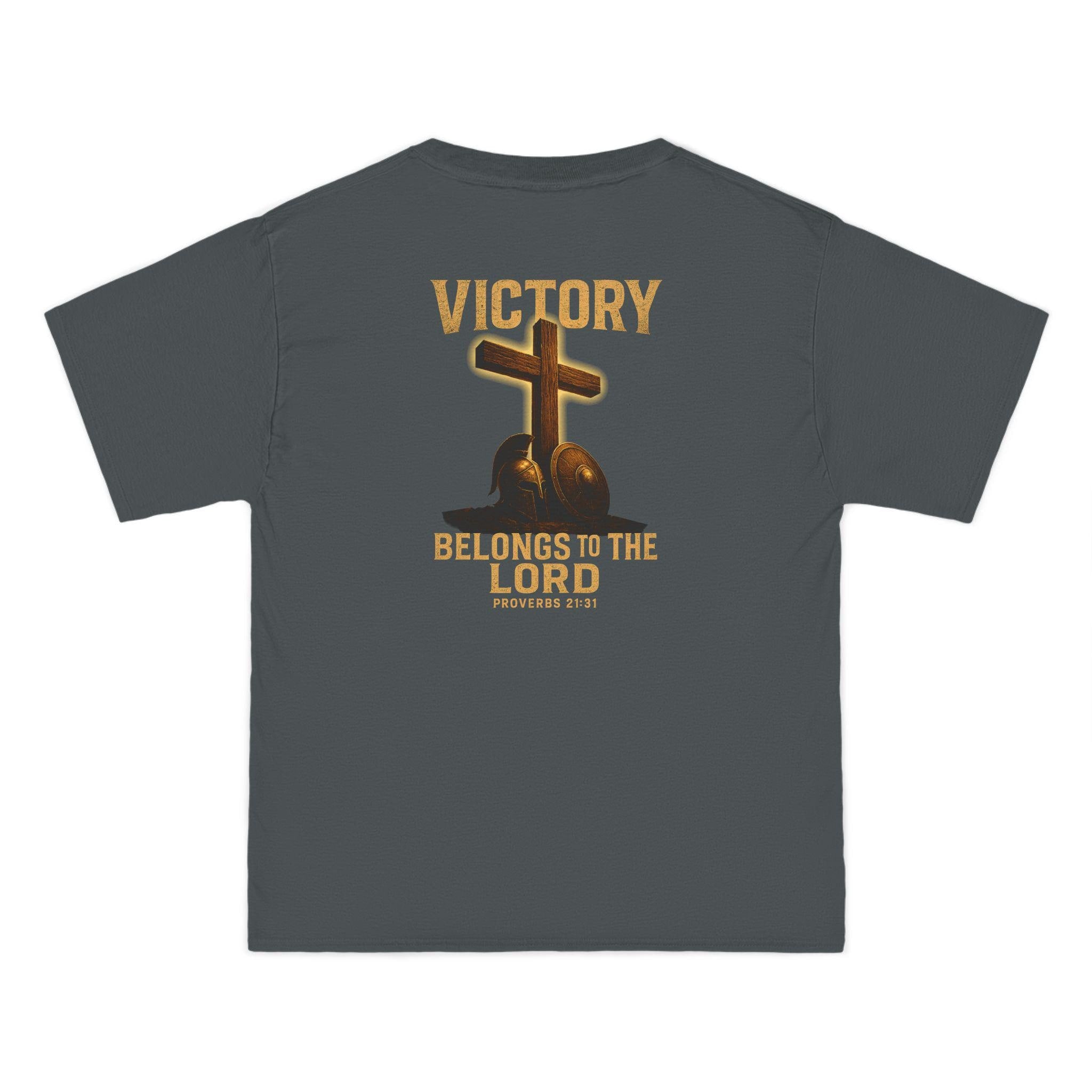 Christian Warrior Tee, Victory Belongs to the Lord Shirt, Proverbs 21:31 Unisex Cotton Top, Religious Faith Apparel, Christian Gift, Bible