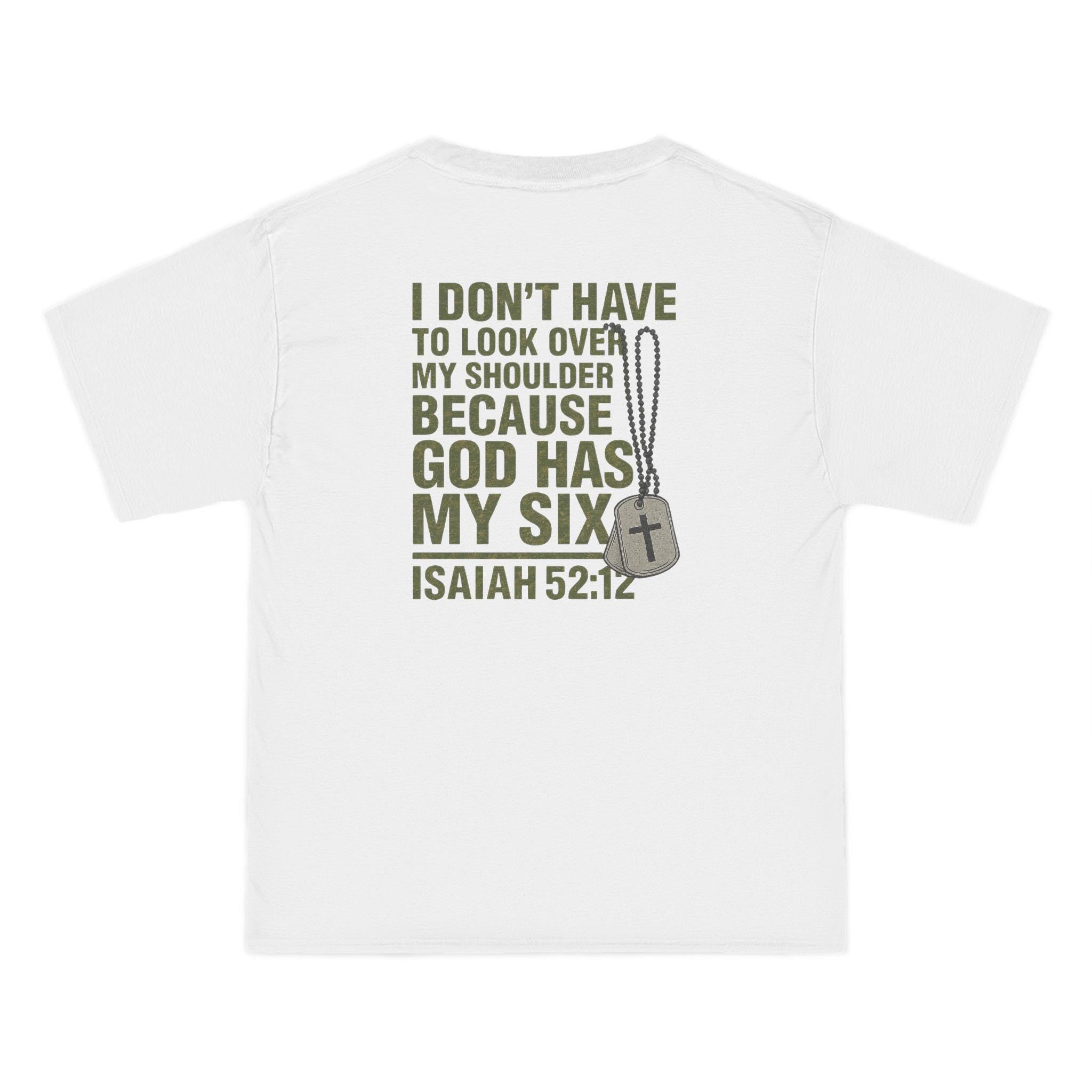 God Has My Six Christian T-Shirt: Military Faith Apparel