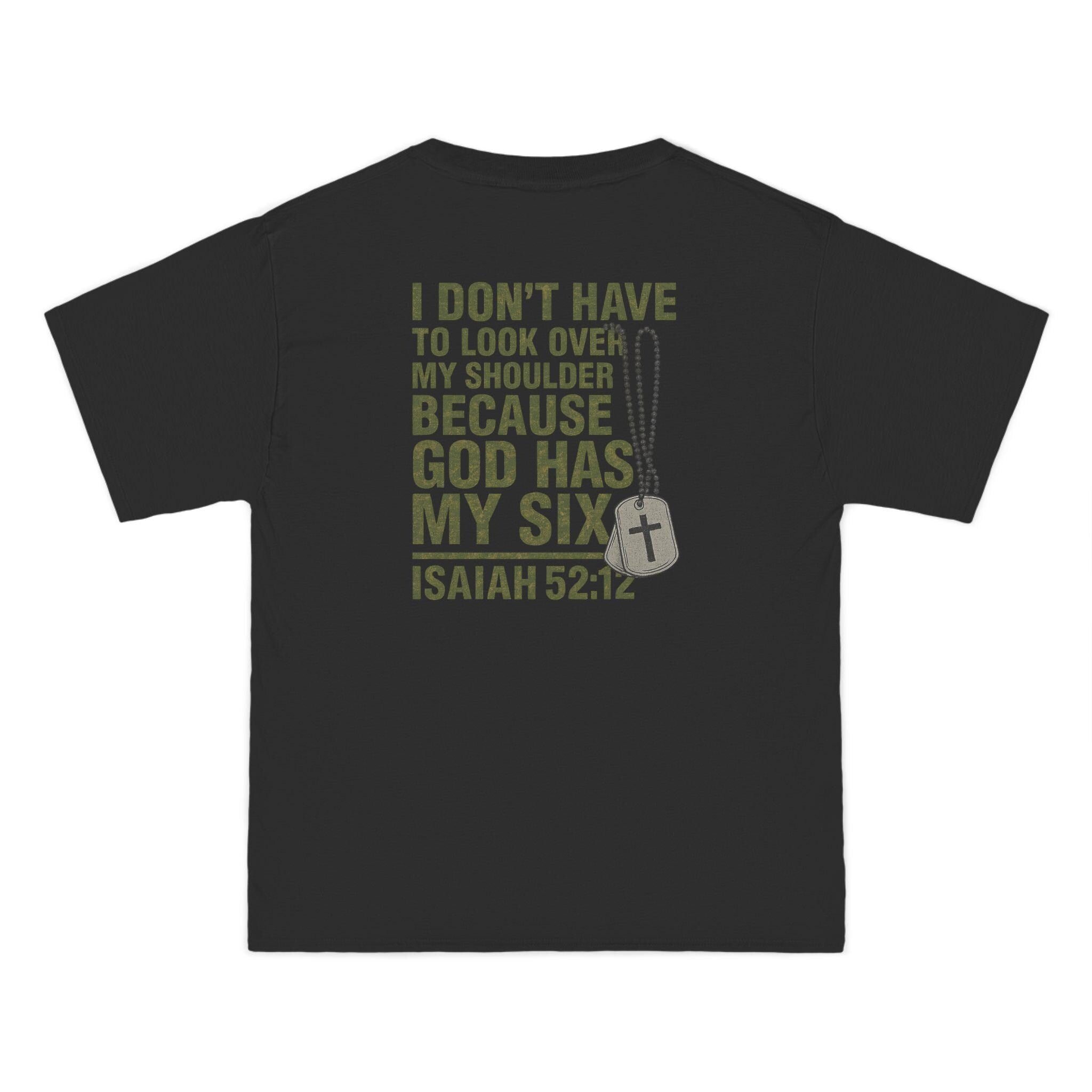 God Has My Six Christian T-Shirt: Military Faith Apparel