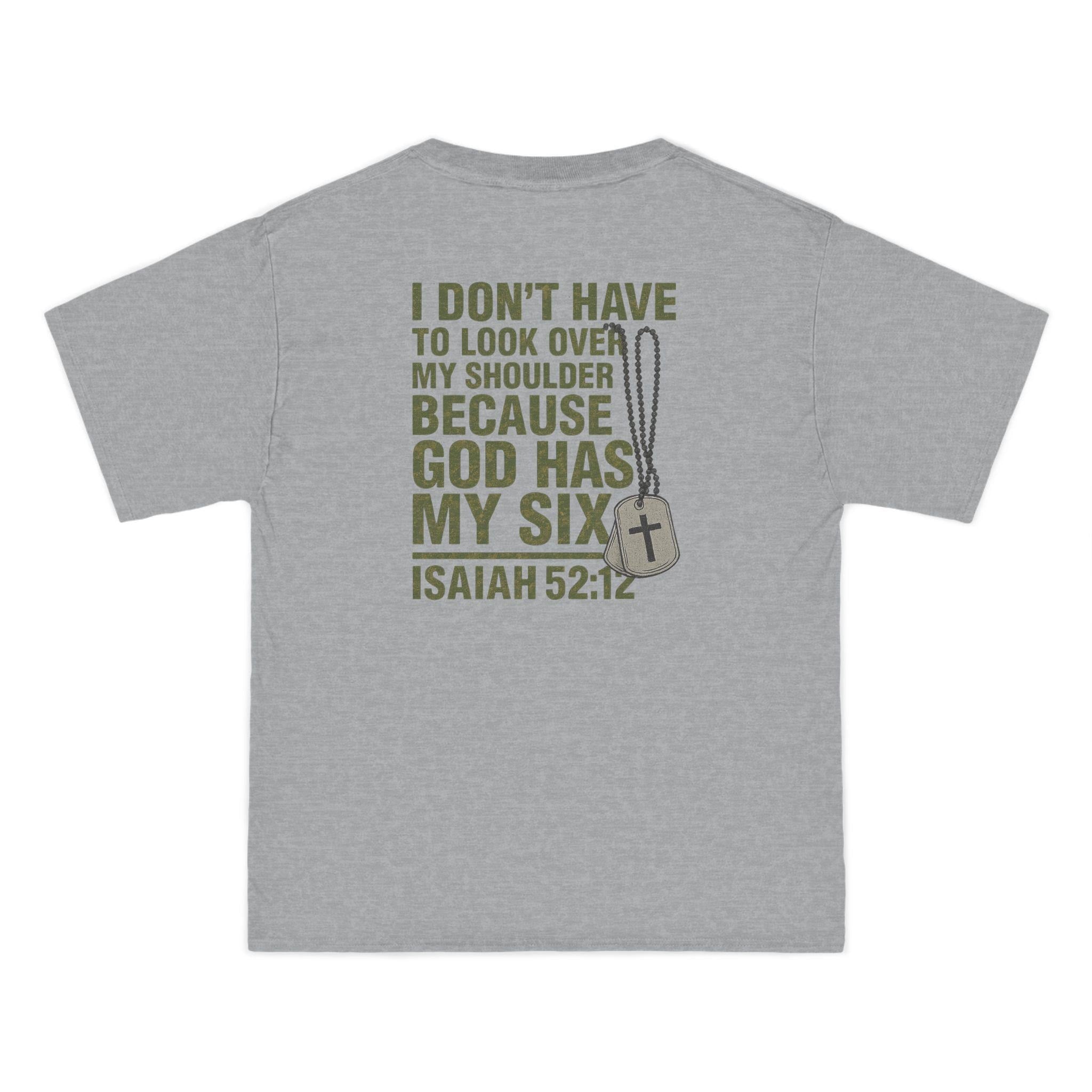 God Has My Six Christian T-Shirt: Military Faith Apparel