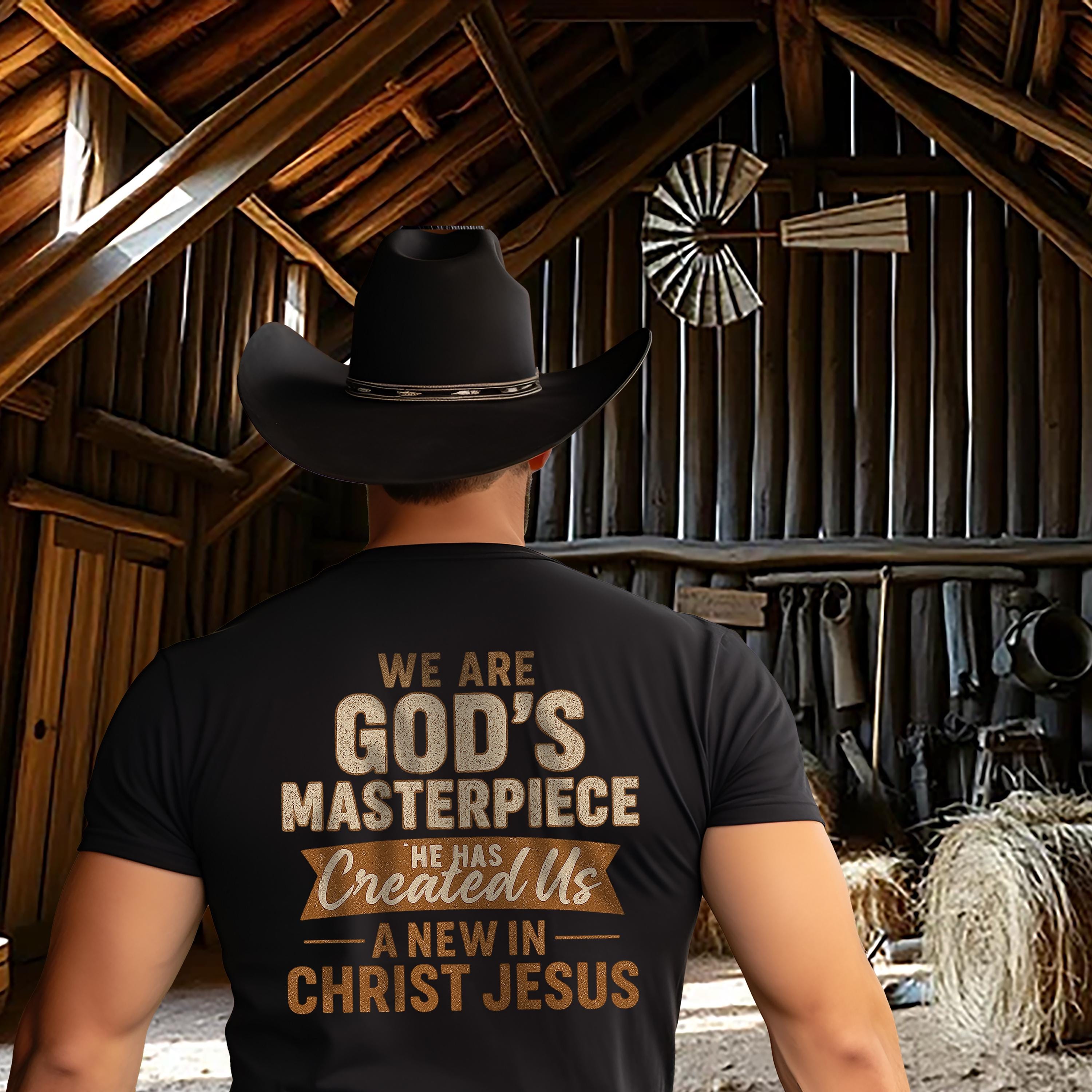 God's Masterpiece Short-Sleeve T-Shirt - Ephesians 2:10, Christian Apparel, Faith-Based Fashion, Christian Encouragement, Gift for Believers