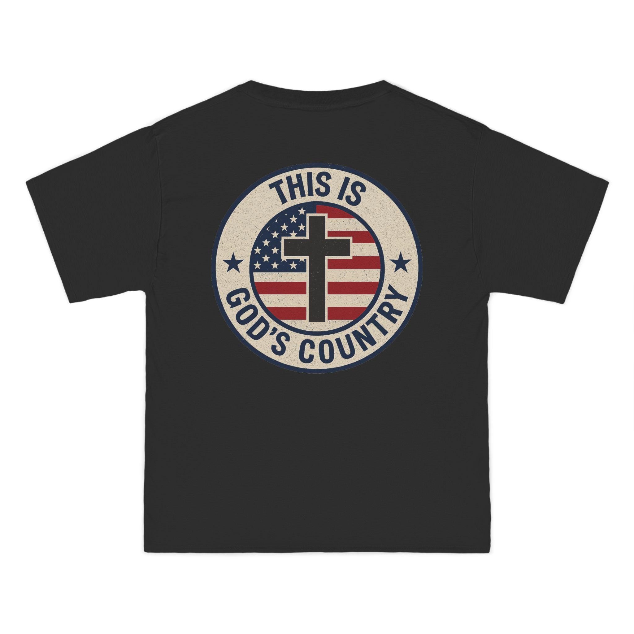 This Is Gods Country T-Shirt | Christian Patriotic Cross Tee | Faith and Freedom Shirt for Men and Women | United States and God T-Shirt