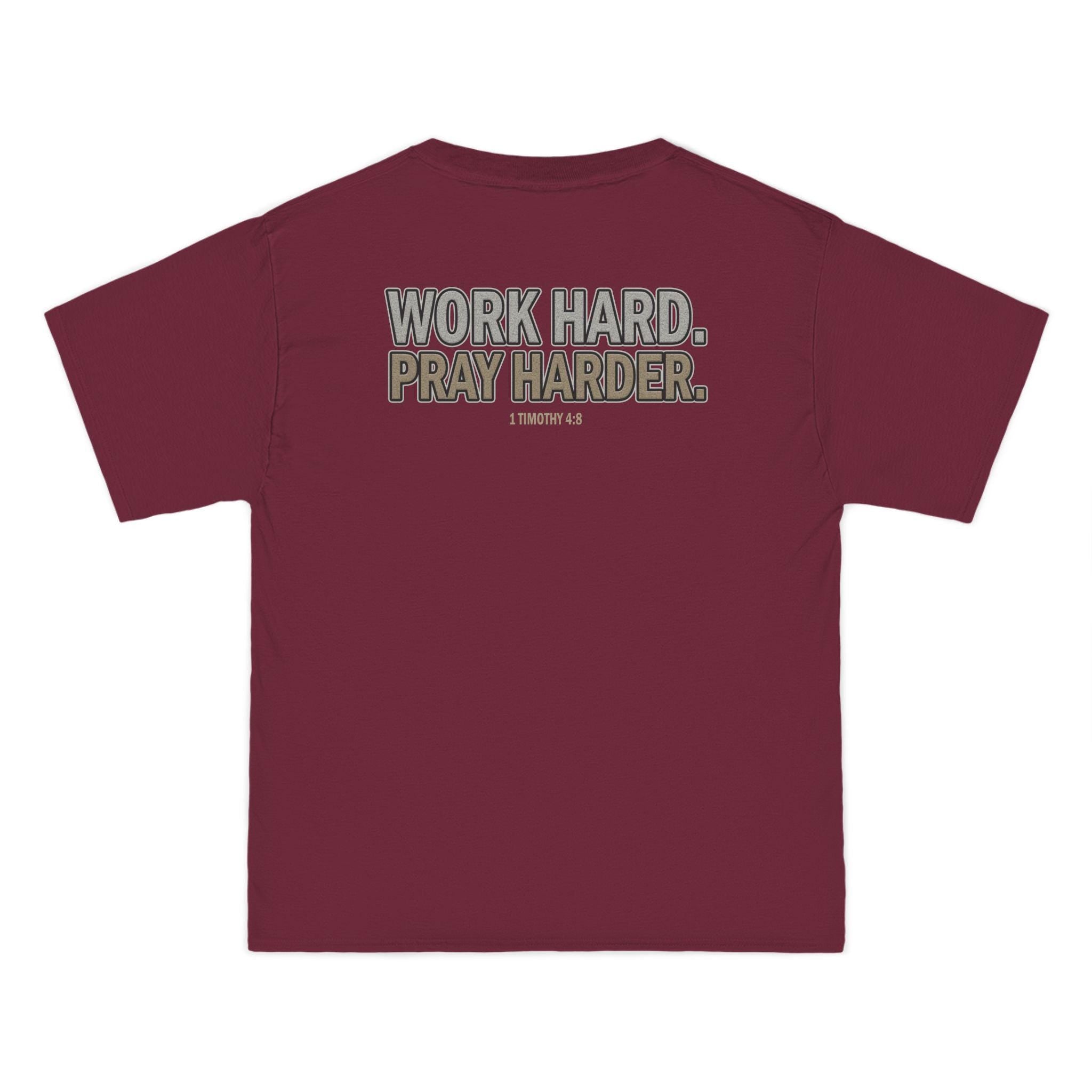 Work Hard Pray Harder T-Shirt: Christian Motivation Apparel