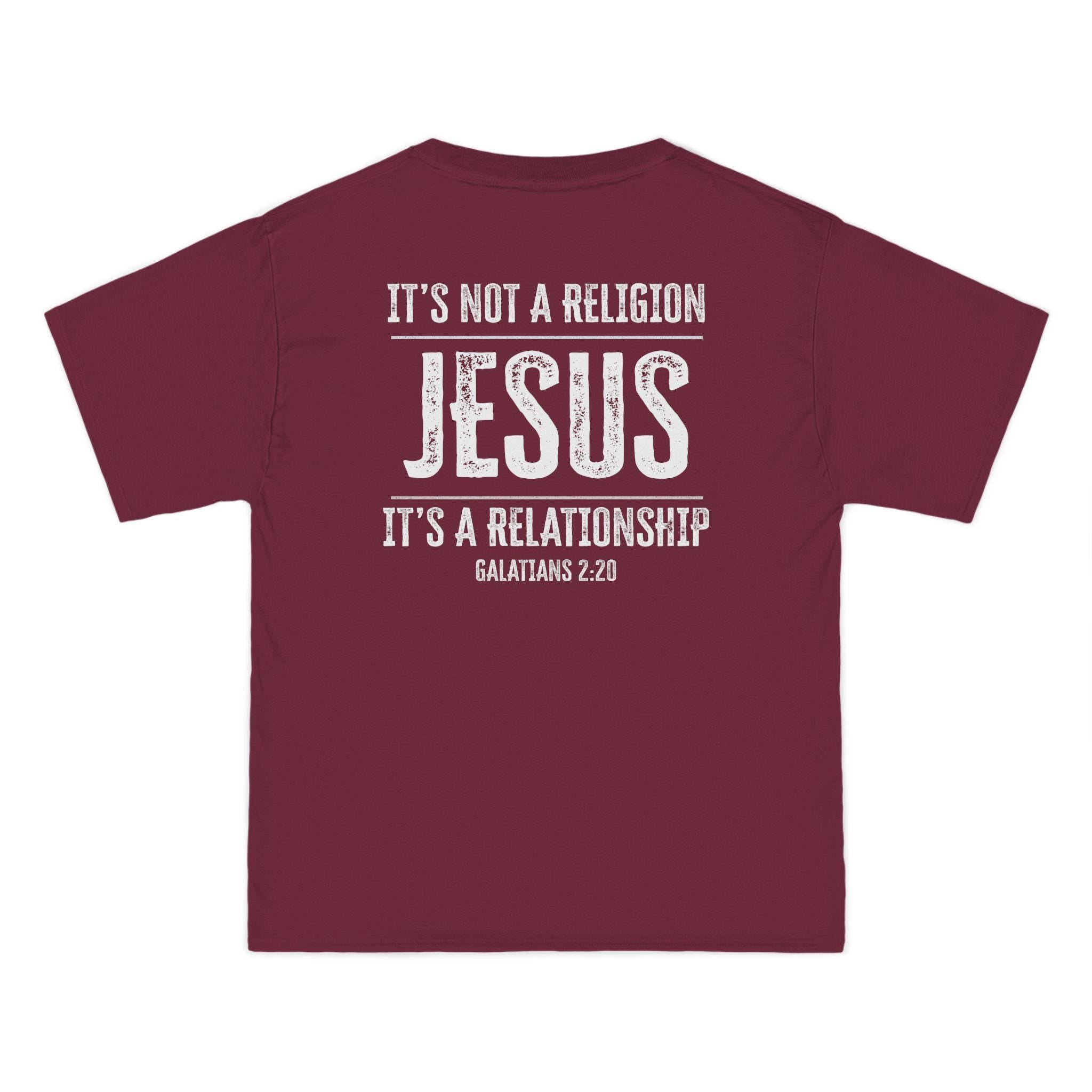 Its Not a Religion, Its a Relationship T-Shirt | Galatians 2:20 Christian Faith Tee | Jesus Relationship Over Religion Shirt | Faith Apparel